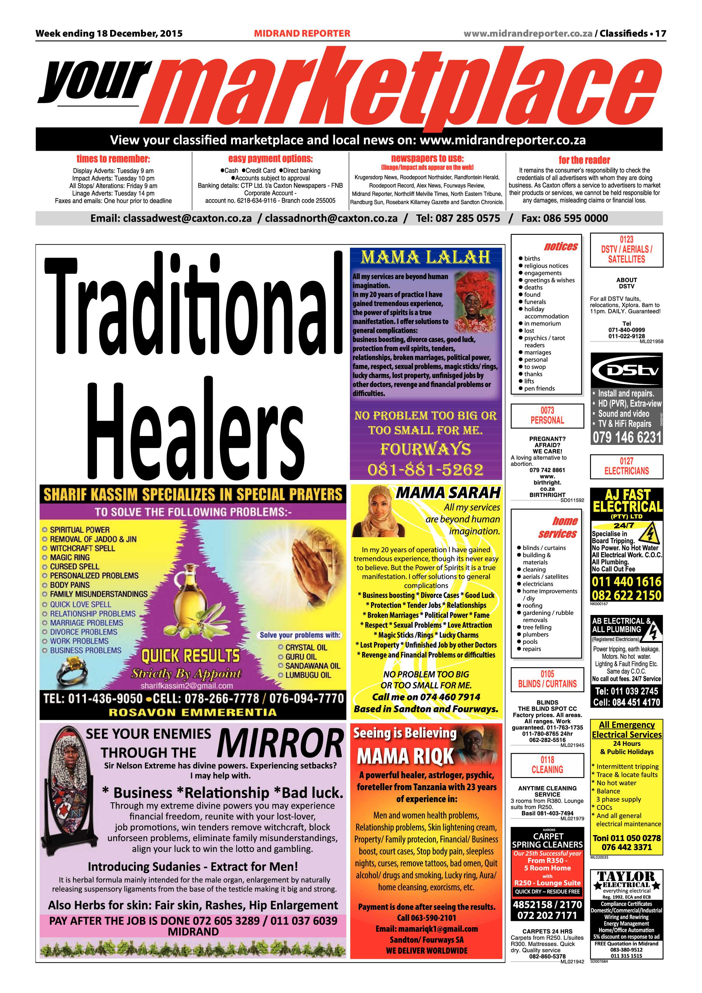 Midrand Reporter 18 December 2015 page 17