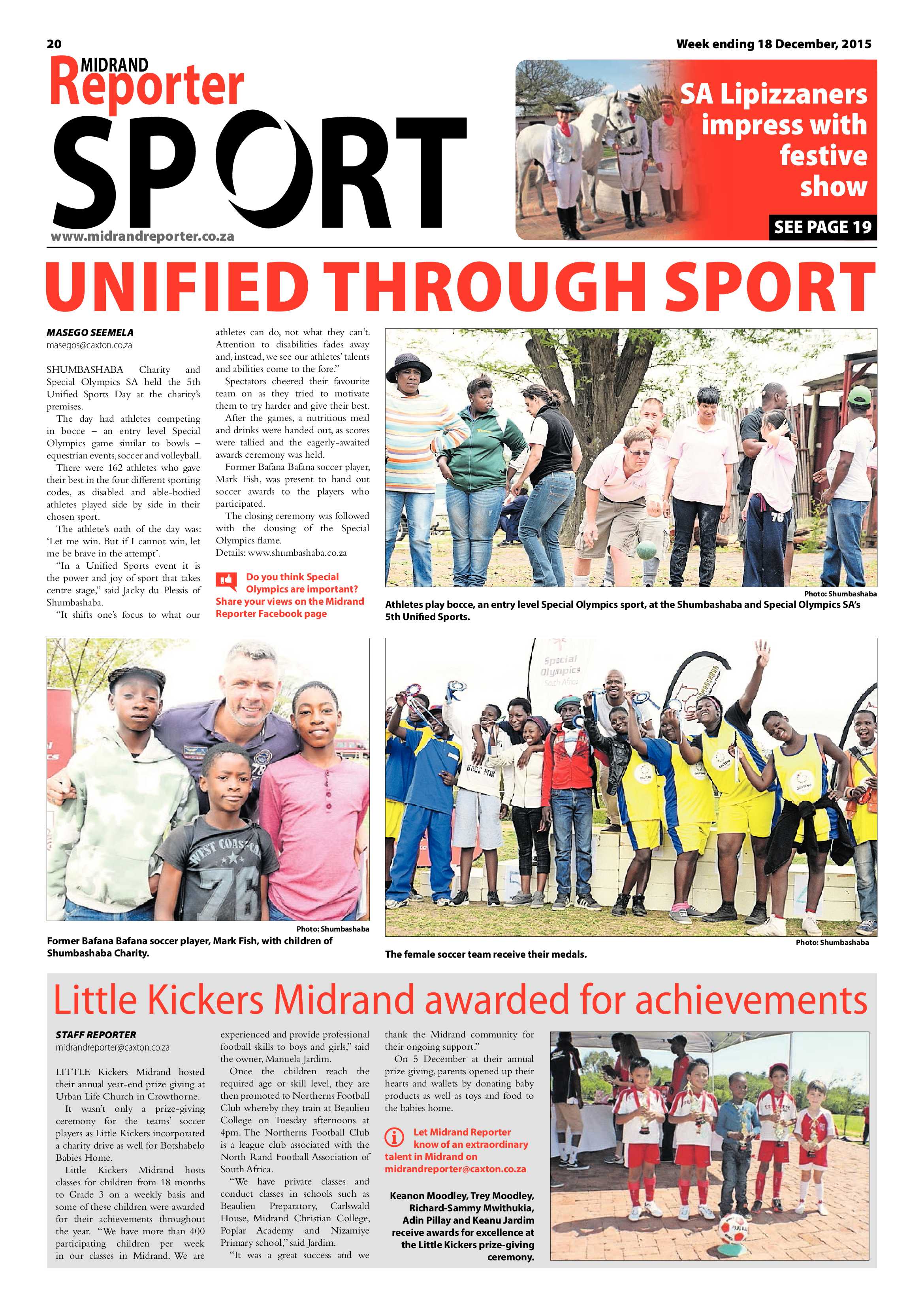 Midrand Reporter 18 December 2015 page 20