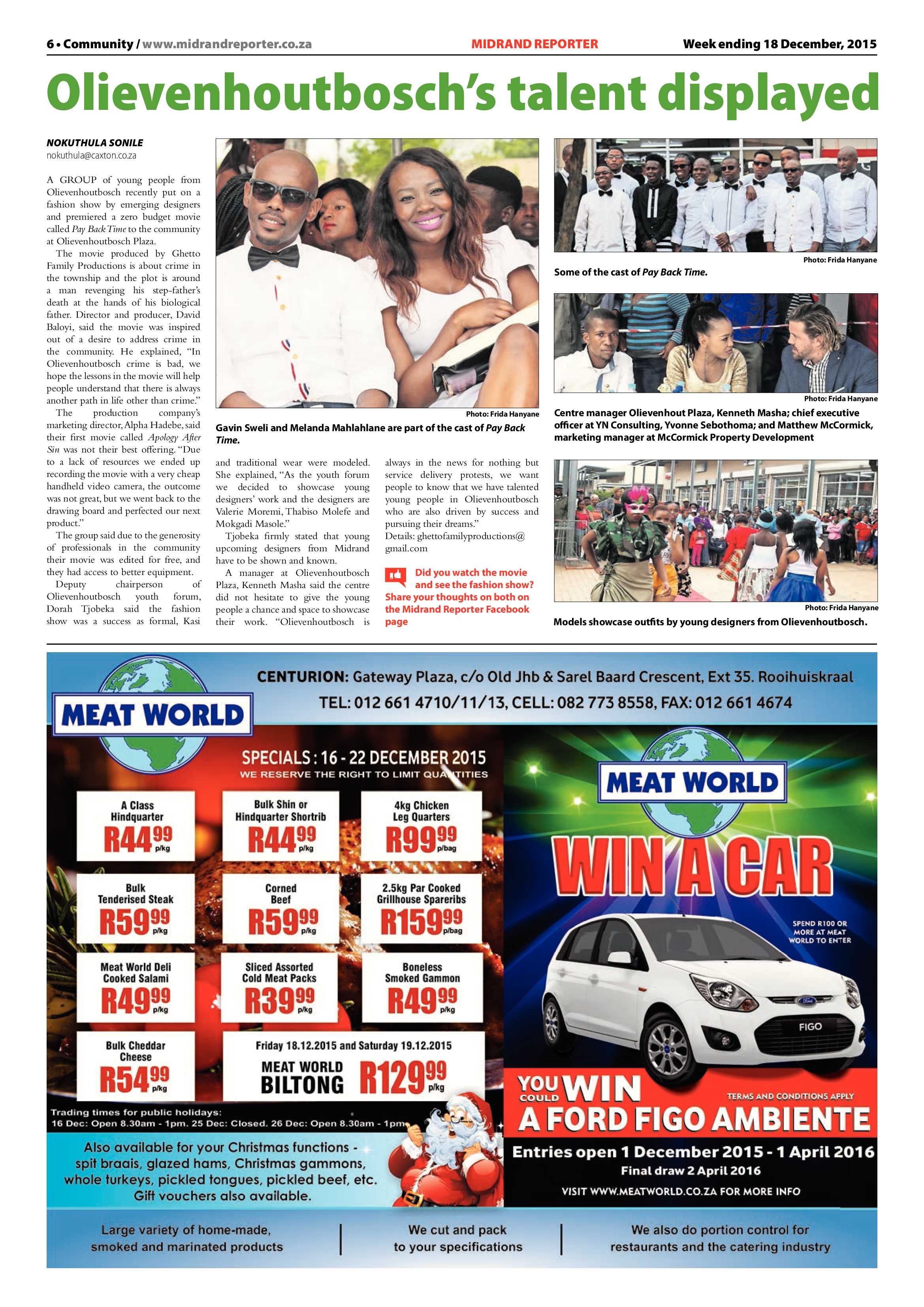 Midrand Reporter 18 December 2015 page 6