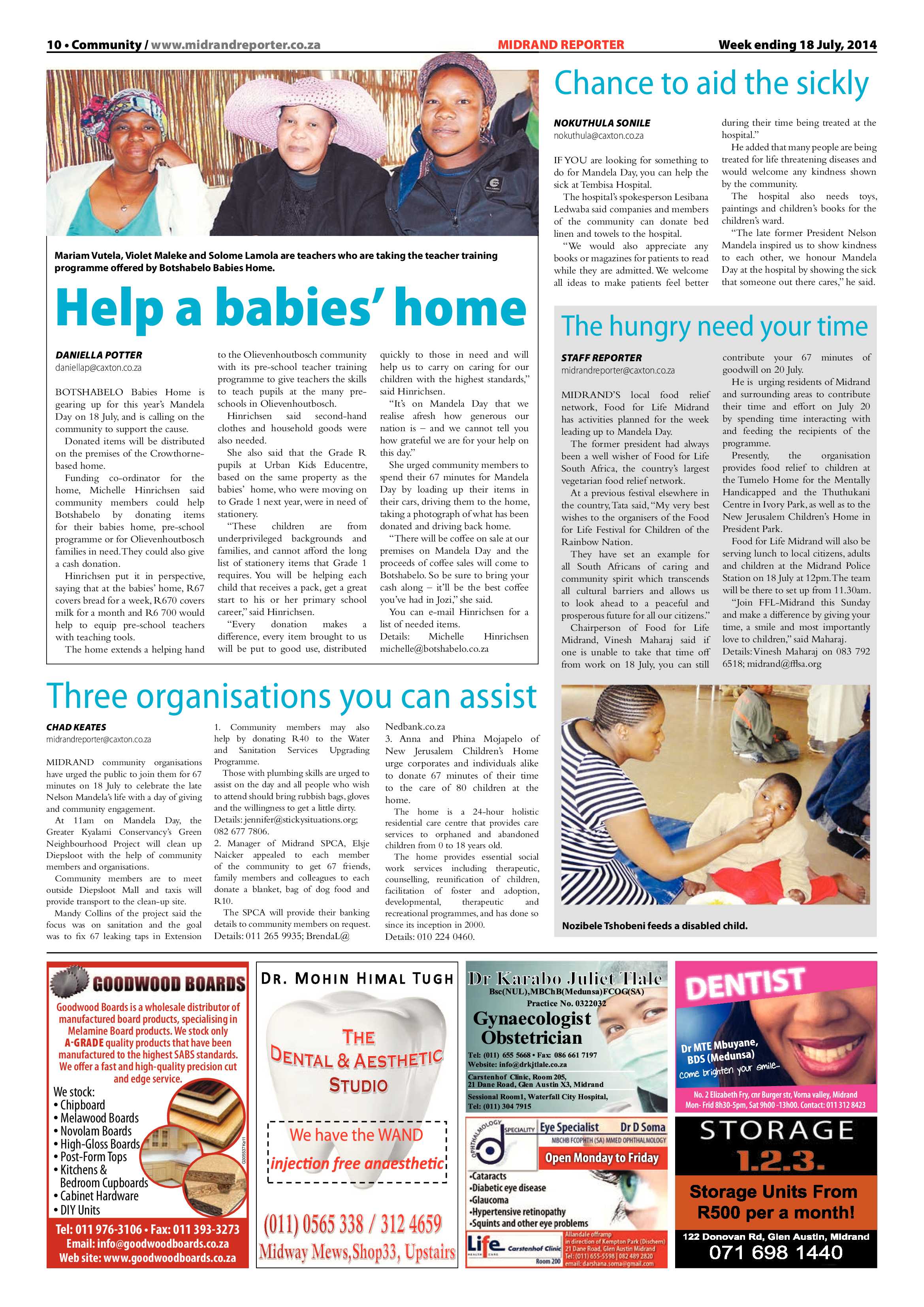 Midrand Reporter 18 July 2014 page 10