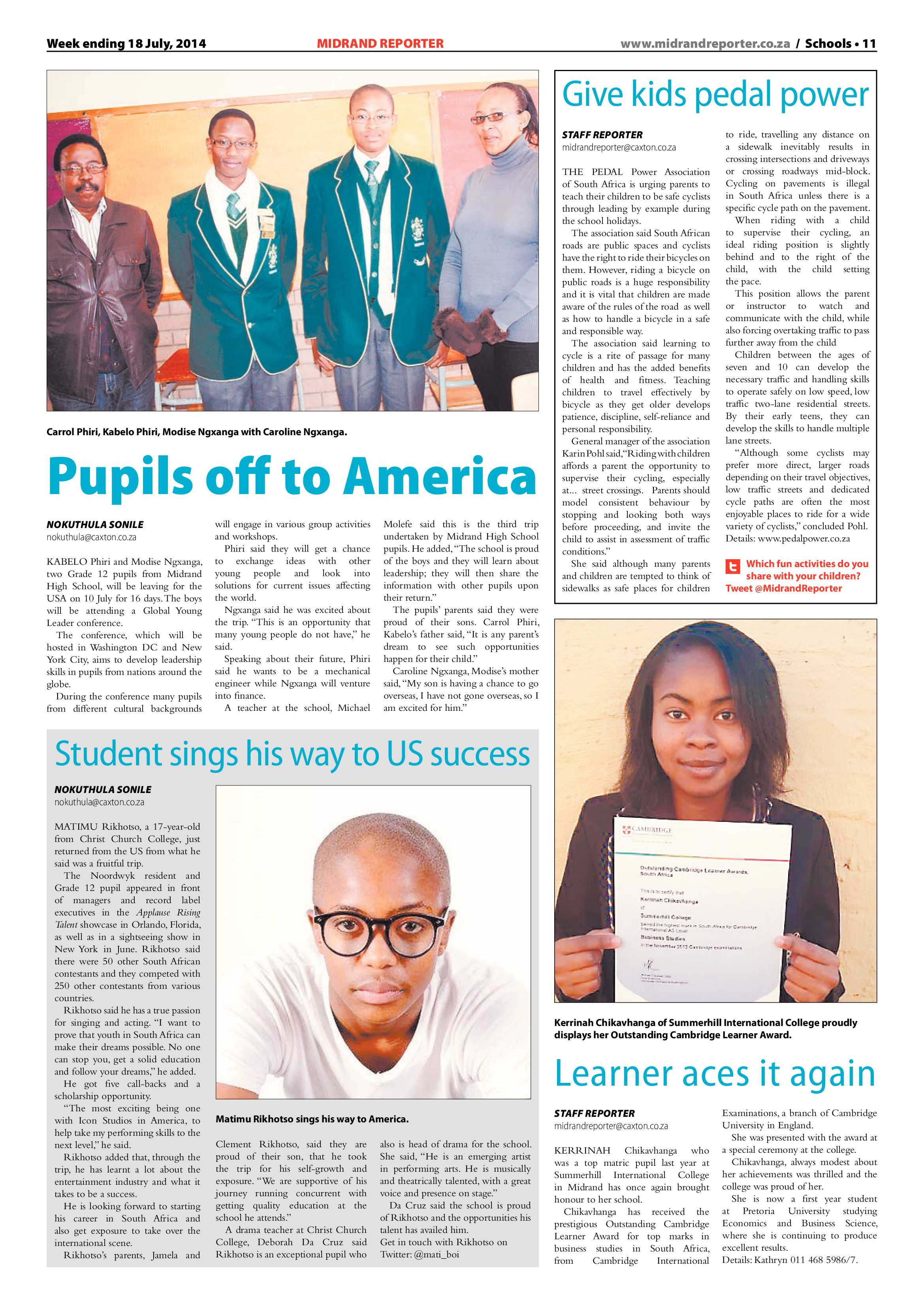 Midrand Reporter 18 July 2014 page 11