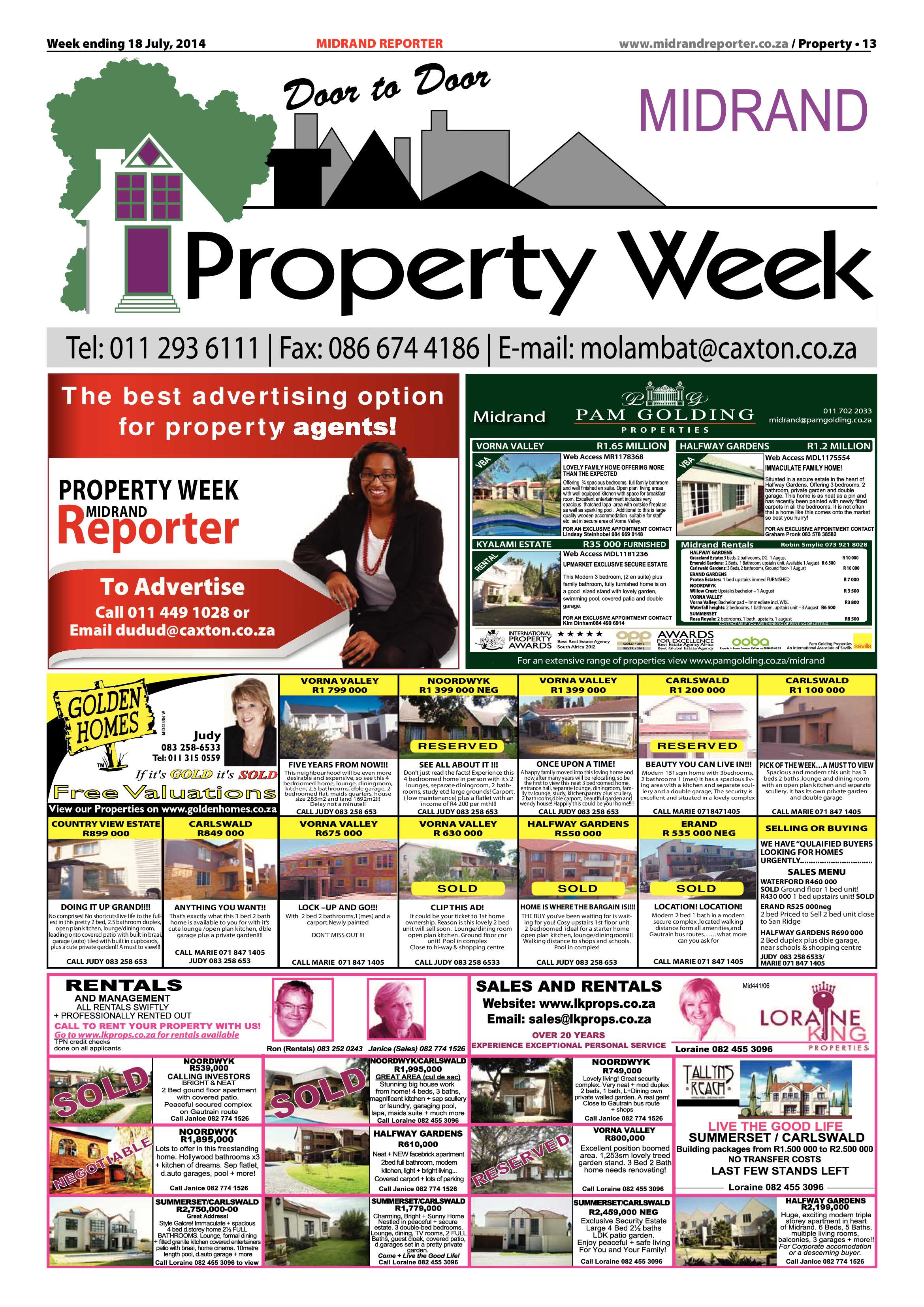 Midrand Reporter 18 July 2014 page 13