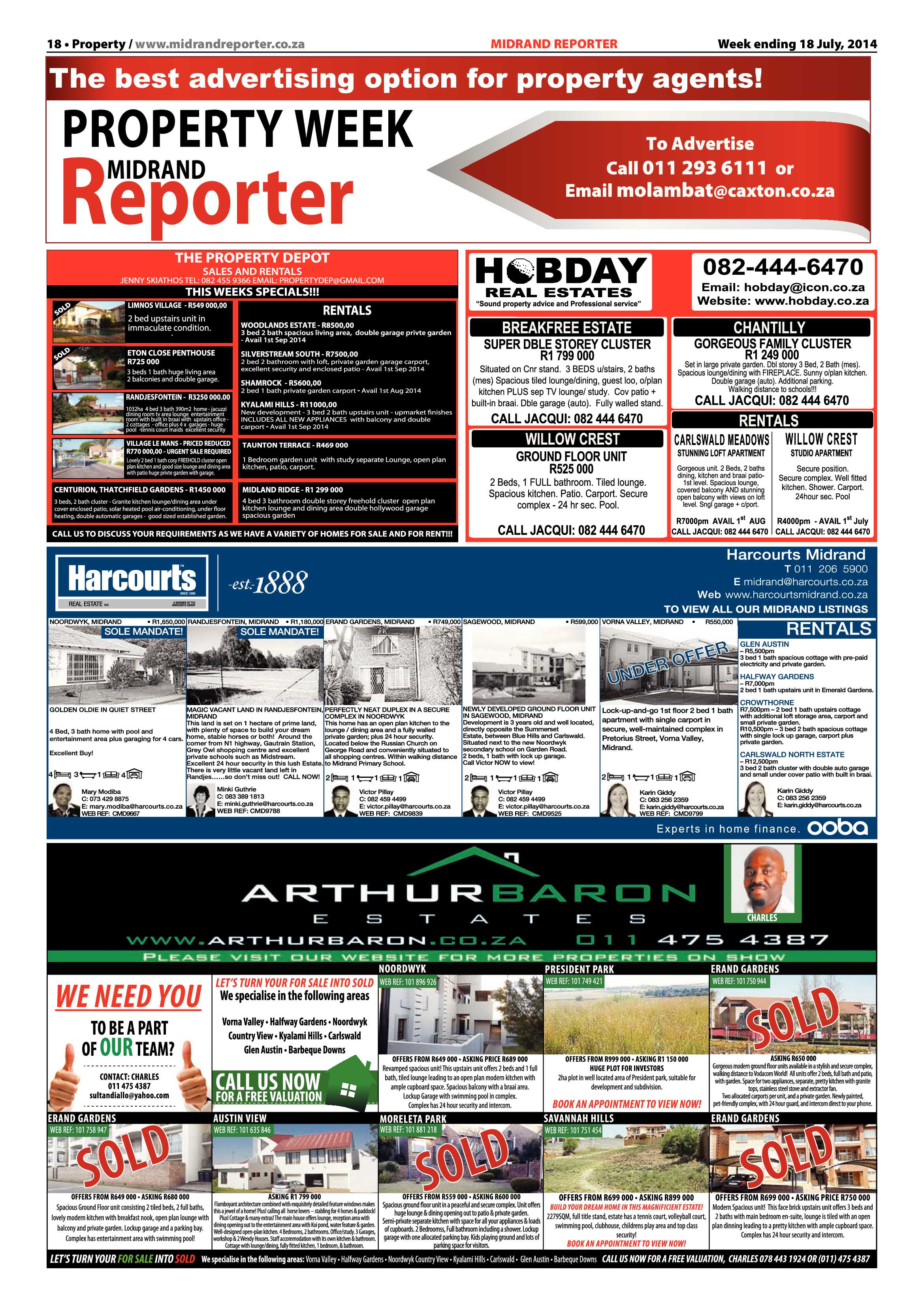 Midrand Reporter 18 July 2014 page 18