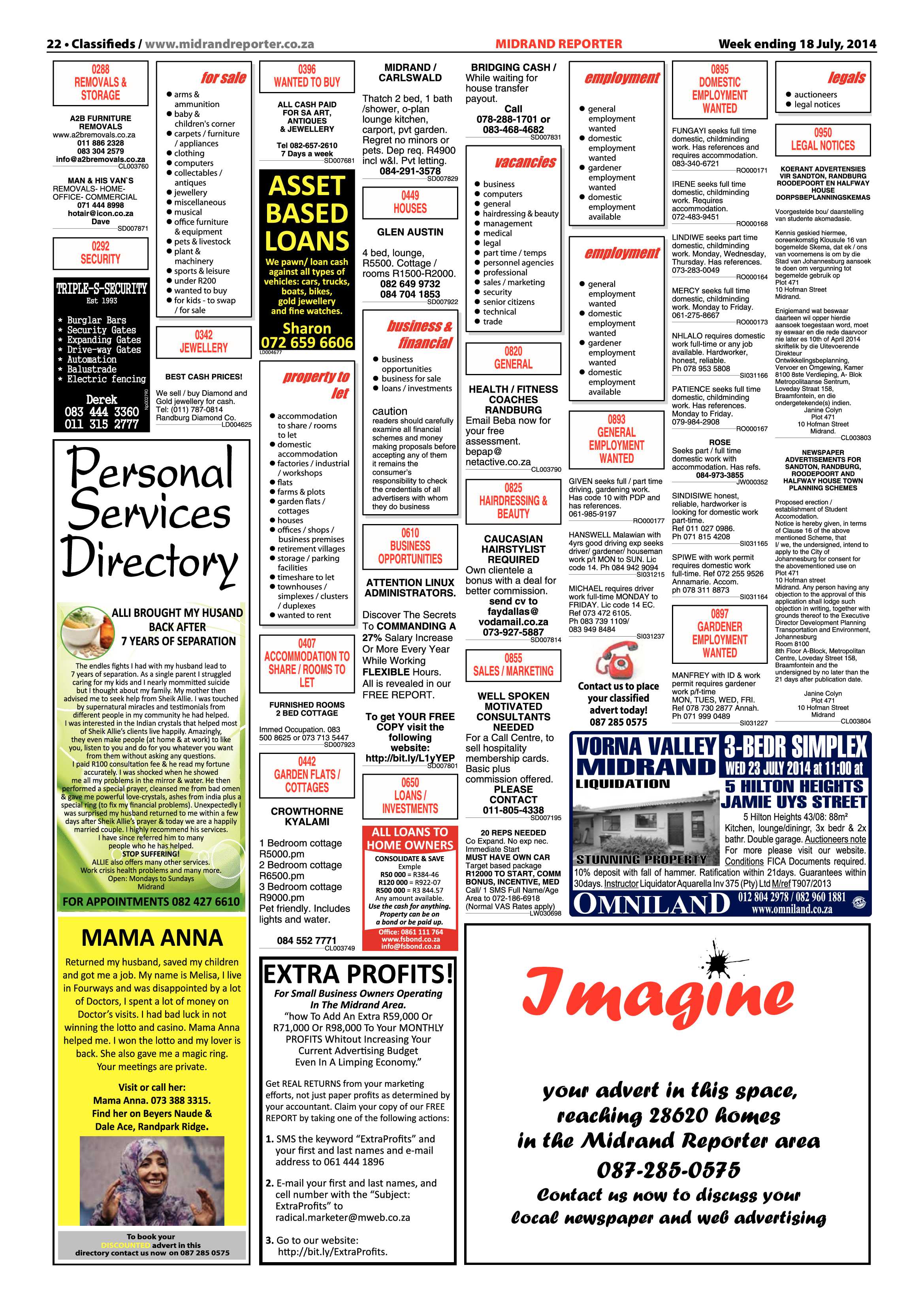 Midrand Reporter 18 July 2014 page 22