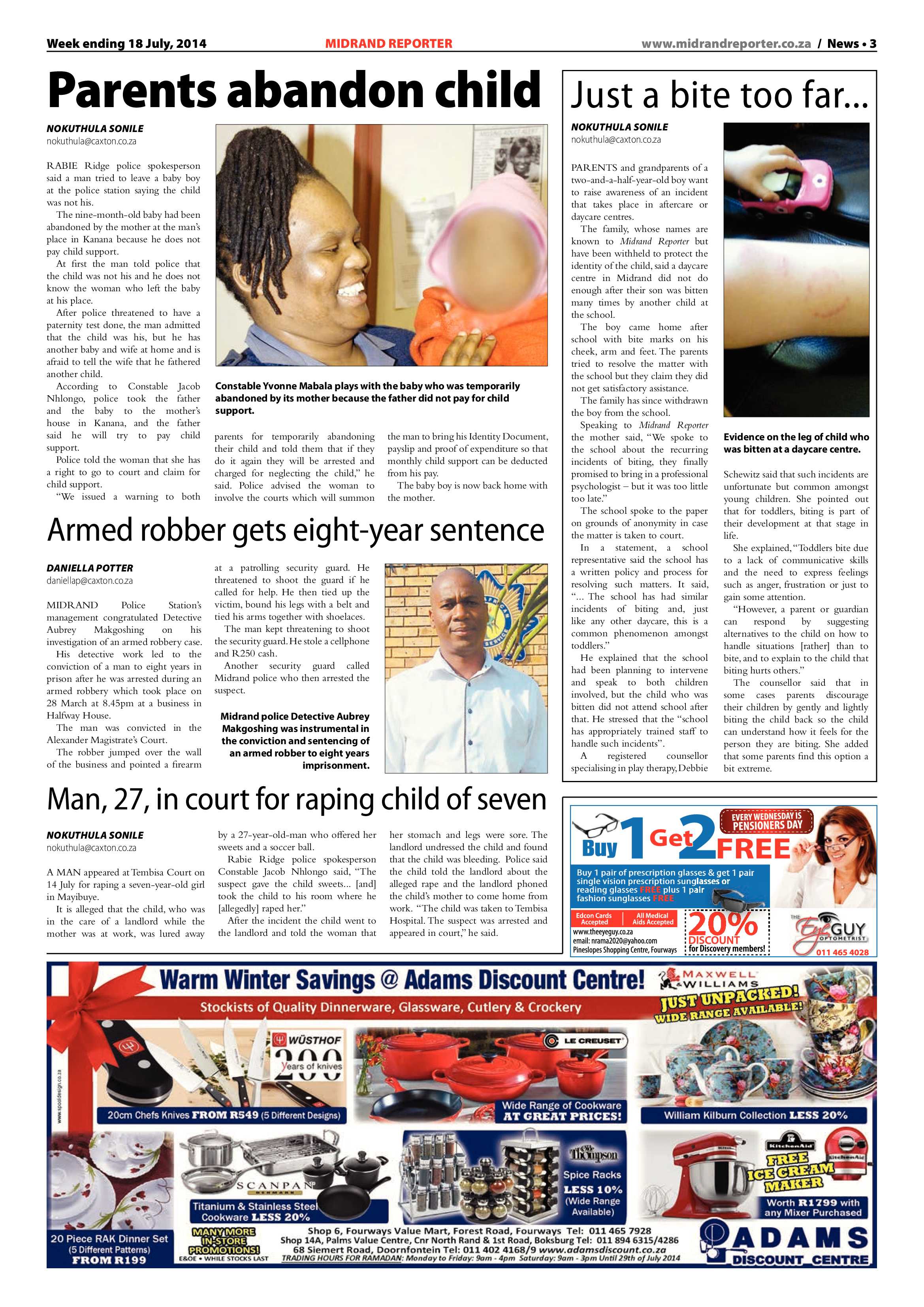 Midrand Reporter 18 July 2014 page 3