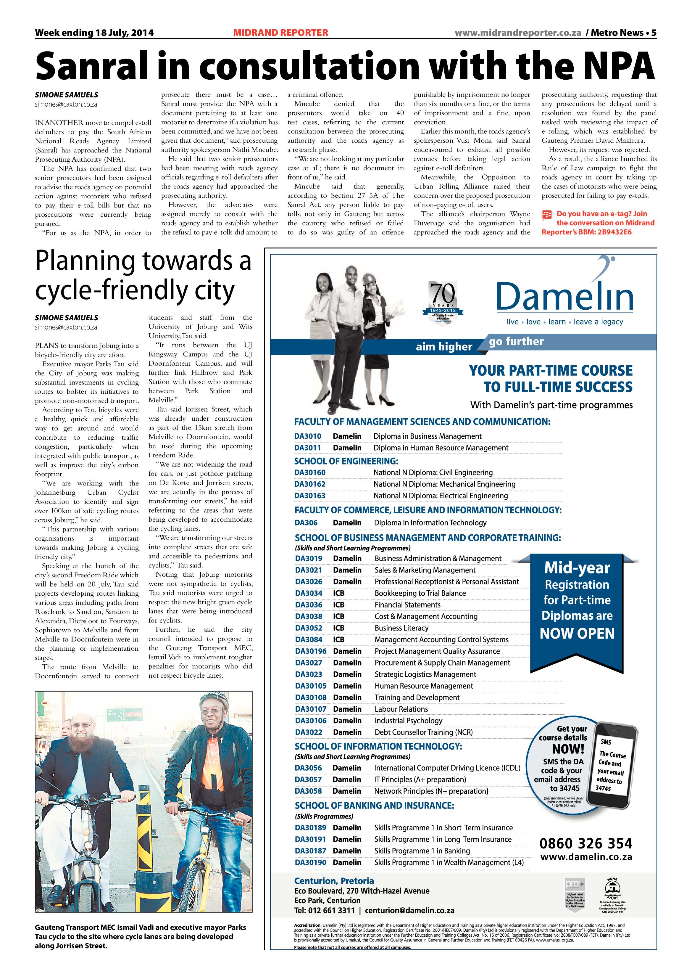 Midrand Reporter 18 July 2014 page 5