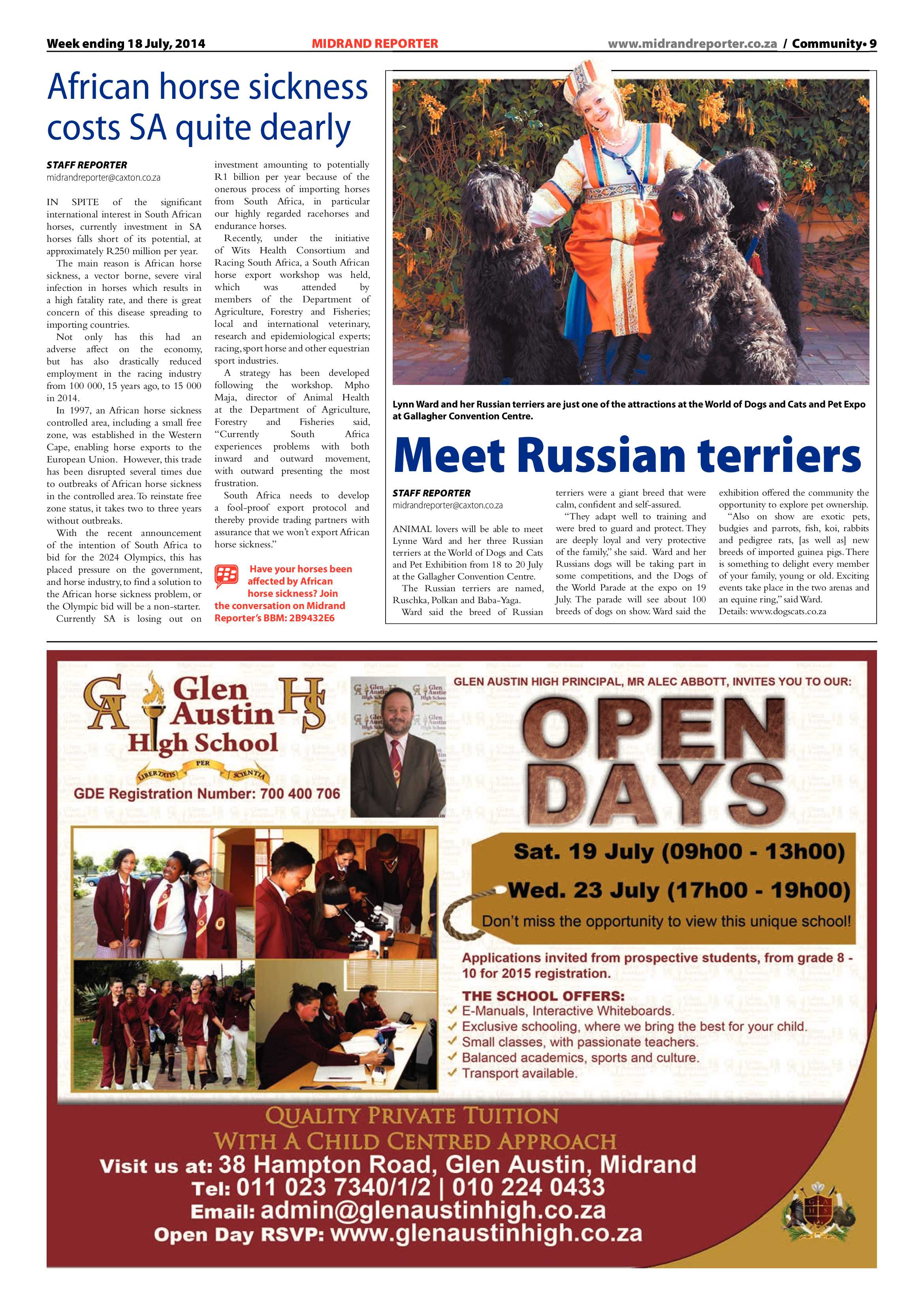 Midrand Reporter 18 July 2014 page 9