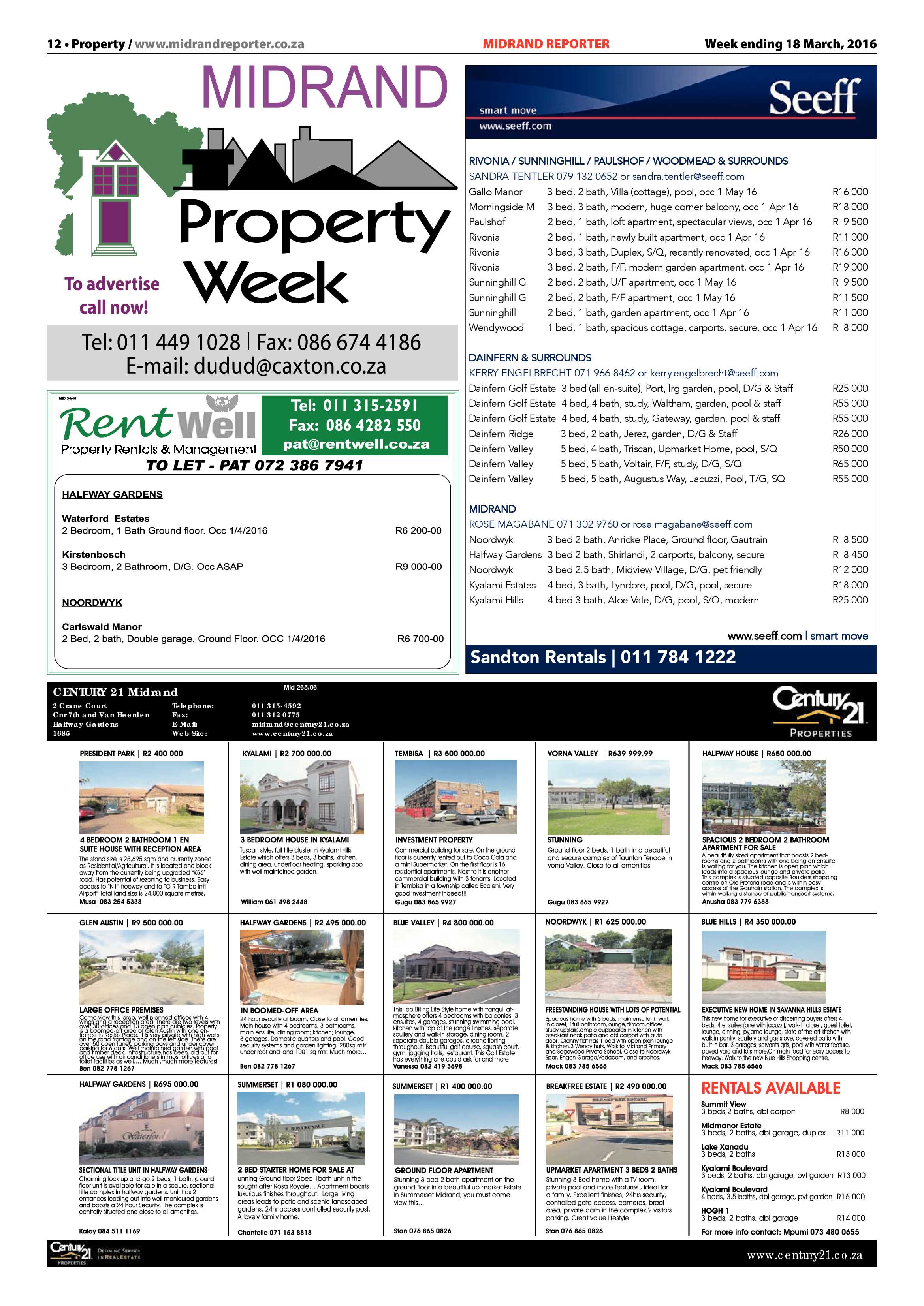Midrand Reporter 18 March 2016 page 12