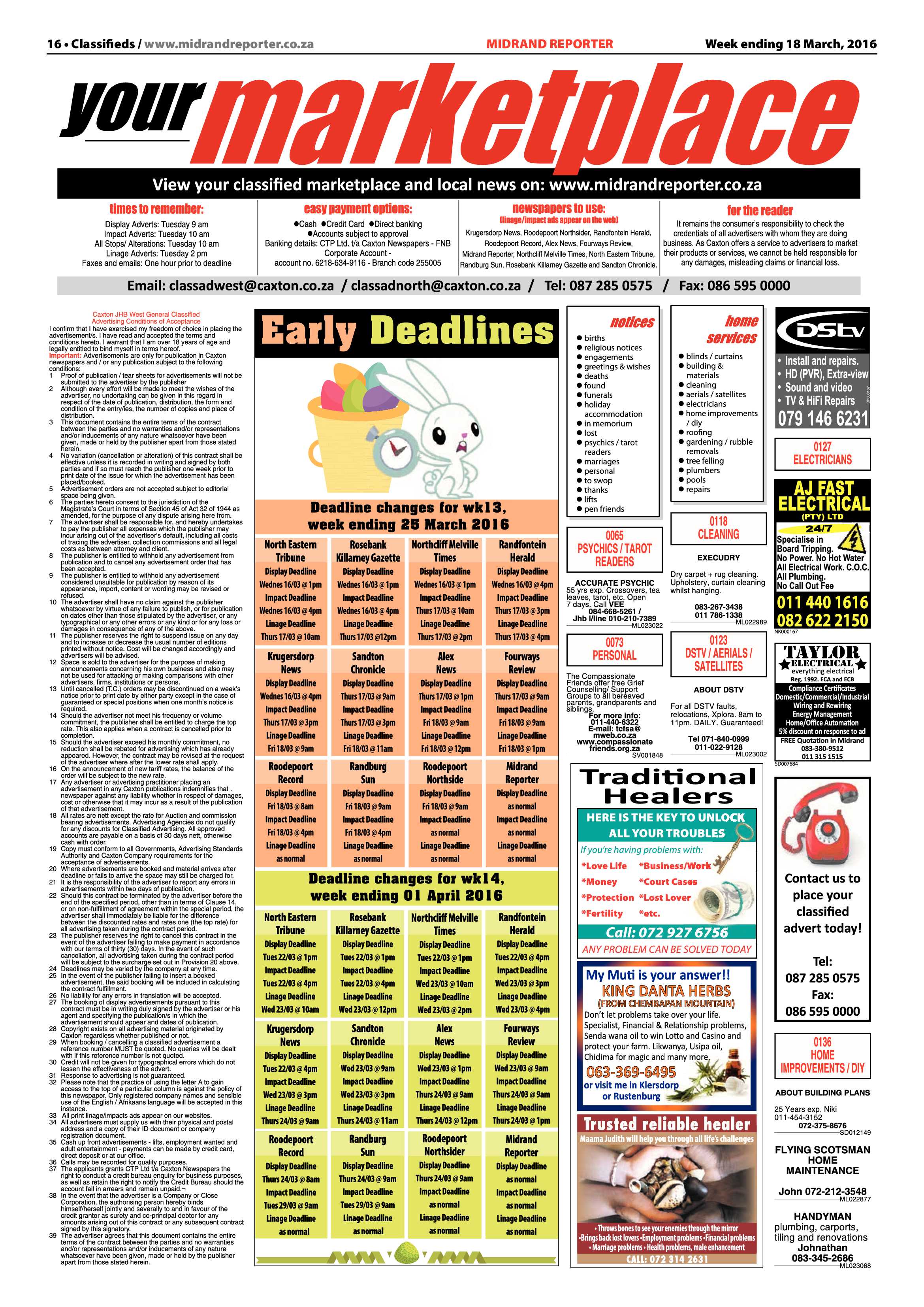 Midrand Reporter 18 March 2016 page 16