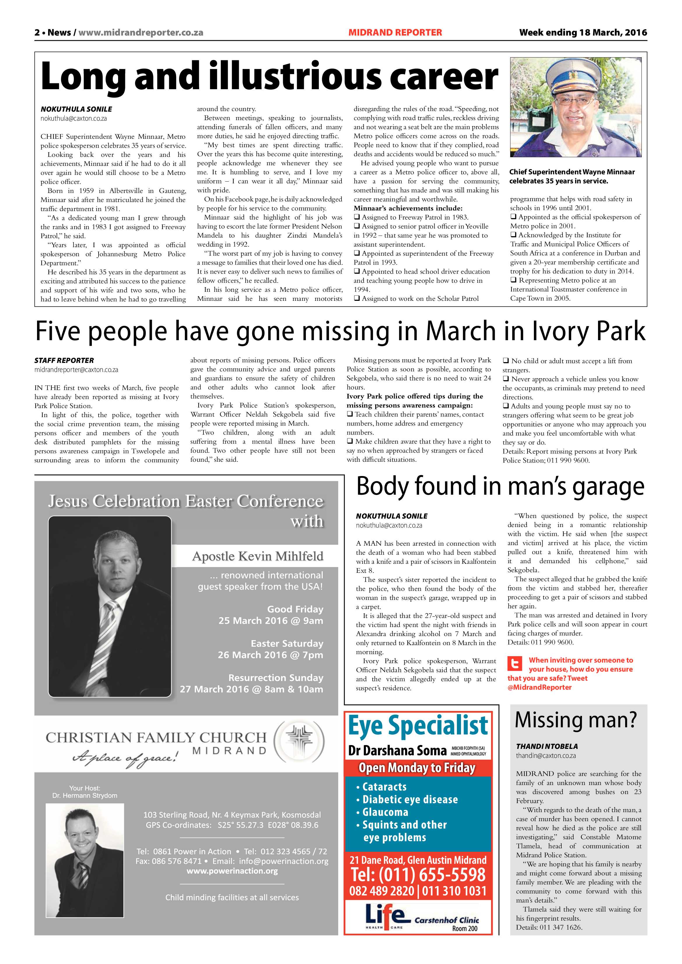 Midrand Reporter 18 March 2016 page 2