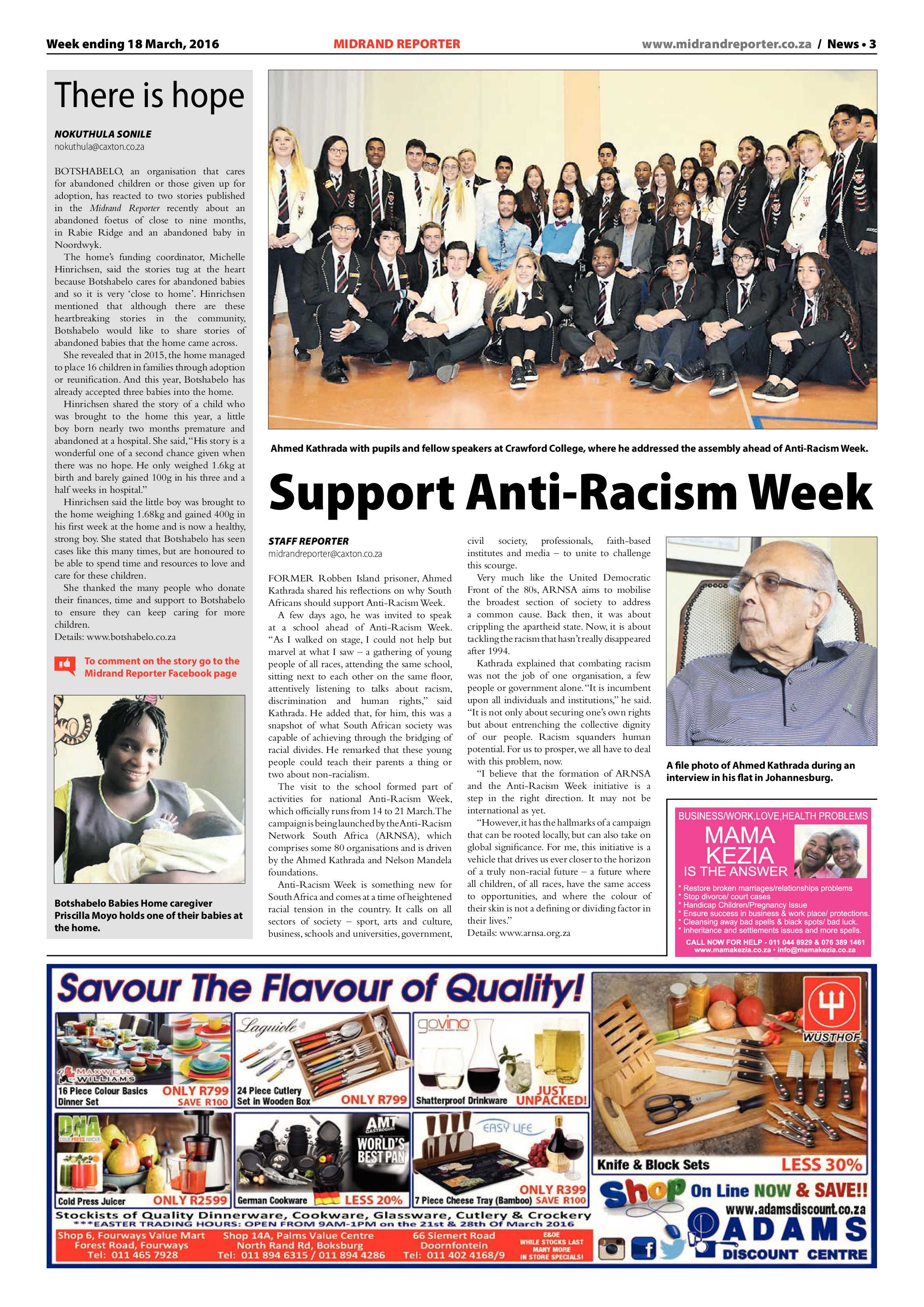 Midrand Reporter 18 March 2016 page 3