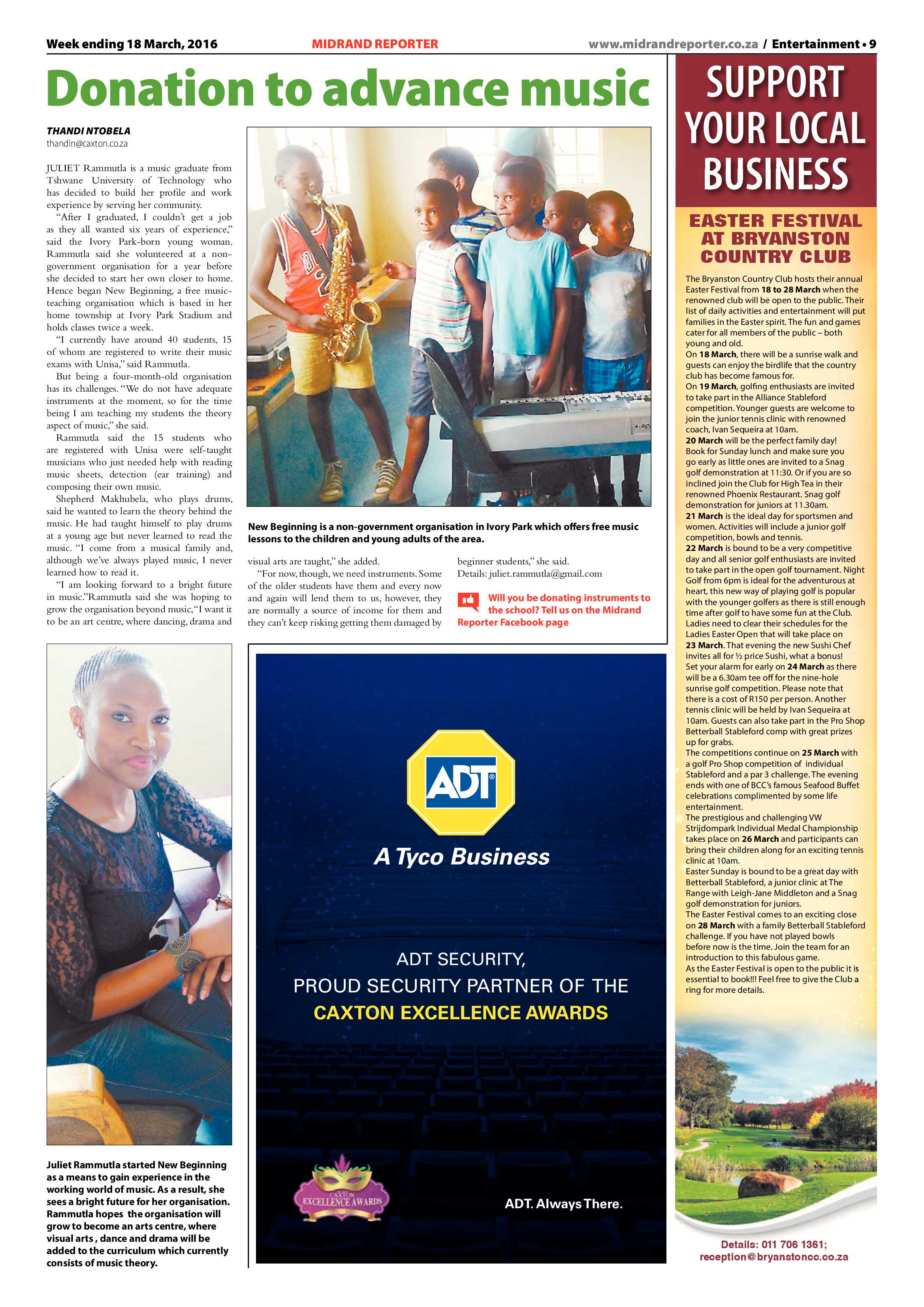 Midrand Reporter 18 March 2016 page 9