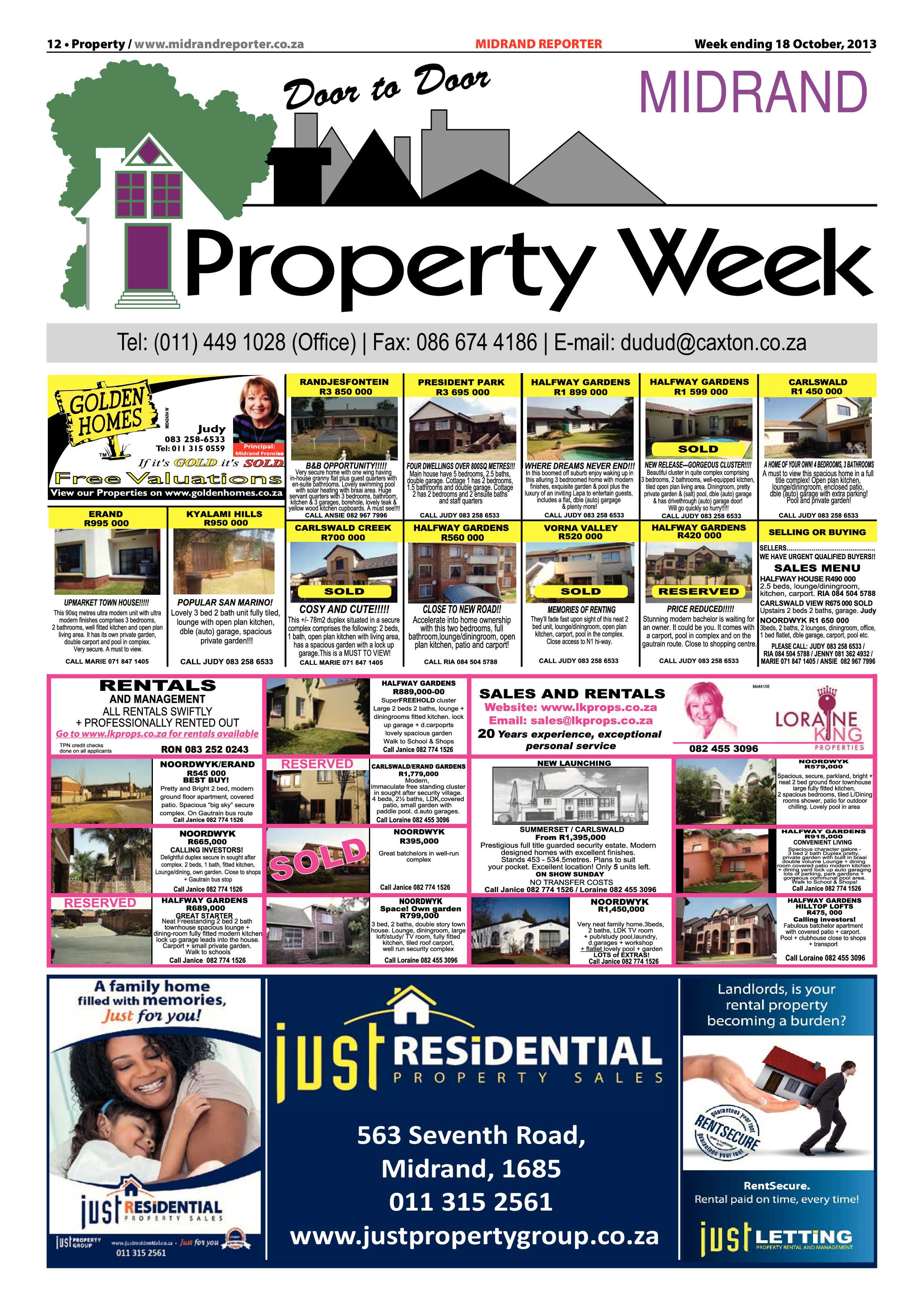 Midrand Reporter 18 October 2013 page 12