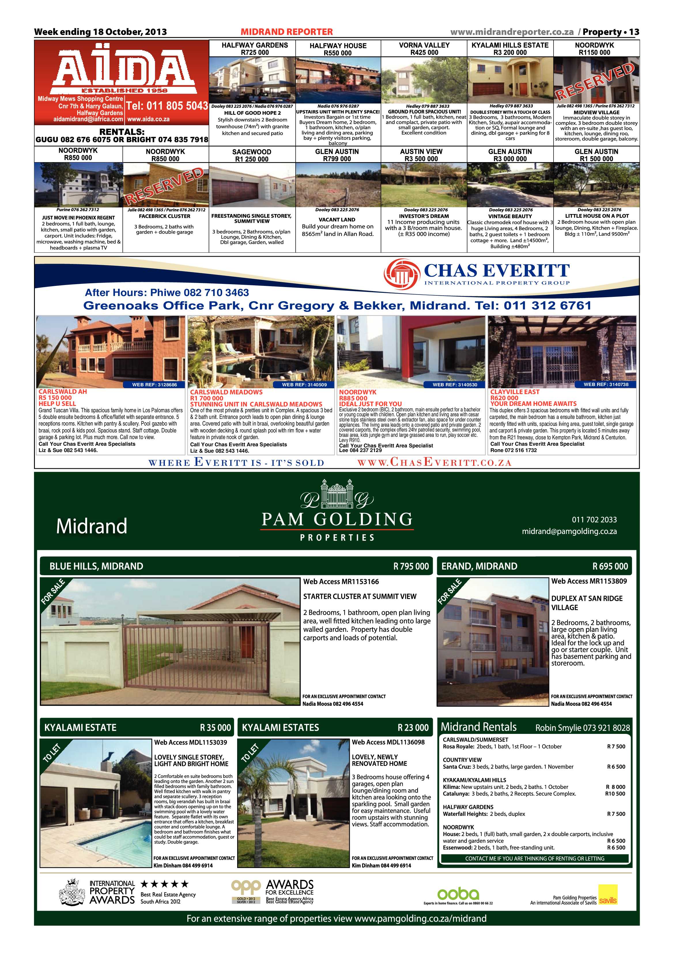 Midrand Reporter 18 October 2013 page 13