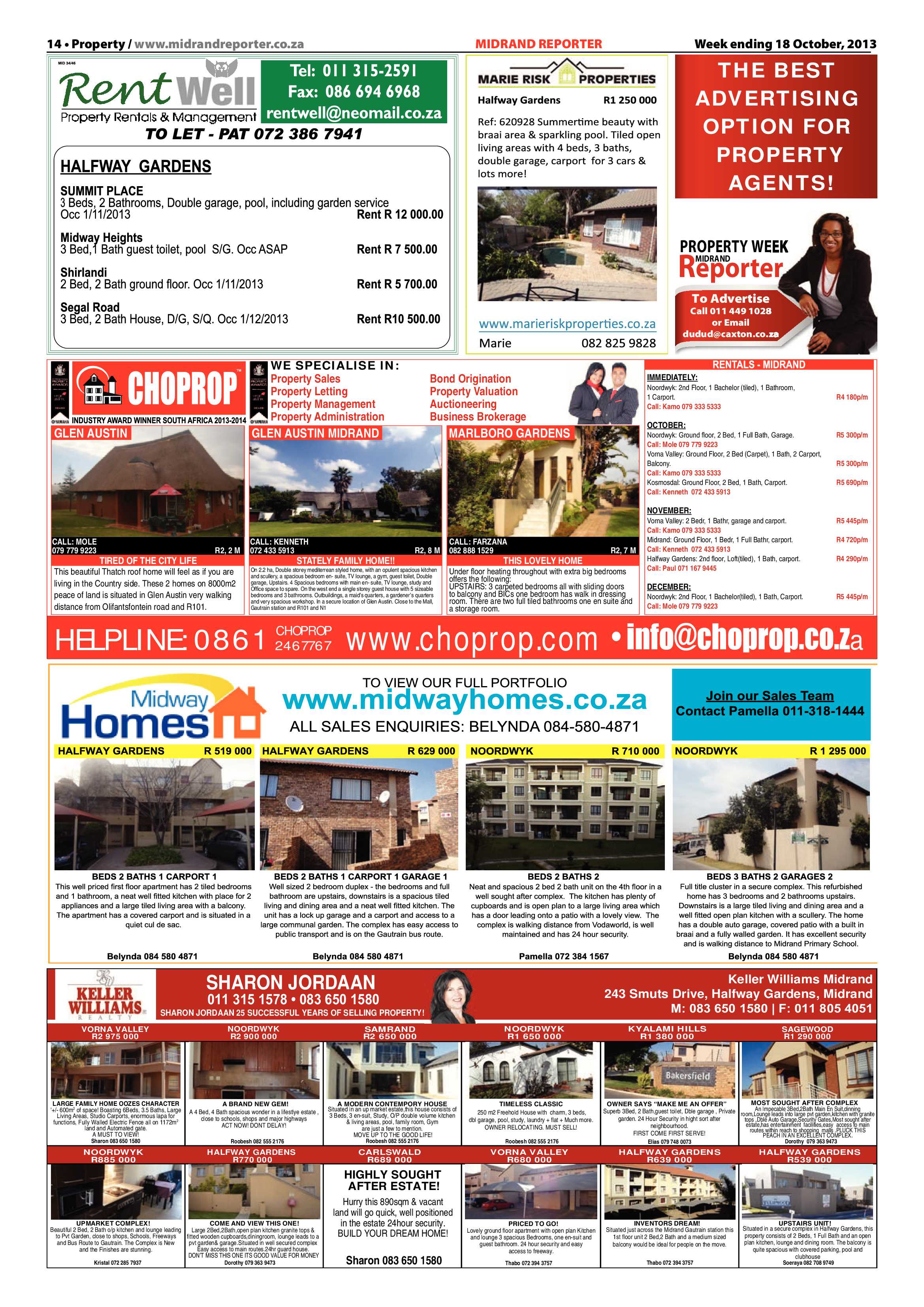 Midrand Reporter 18 October 2013 page 14