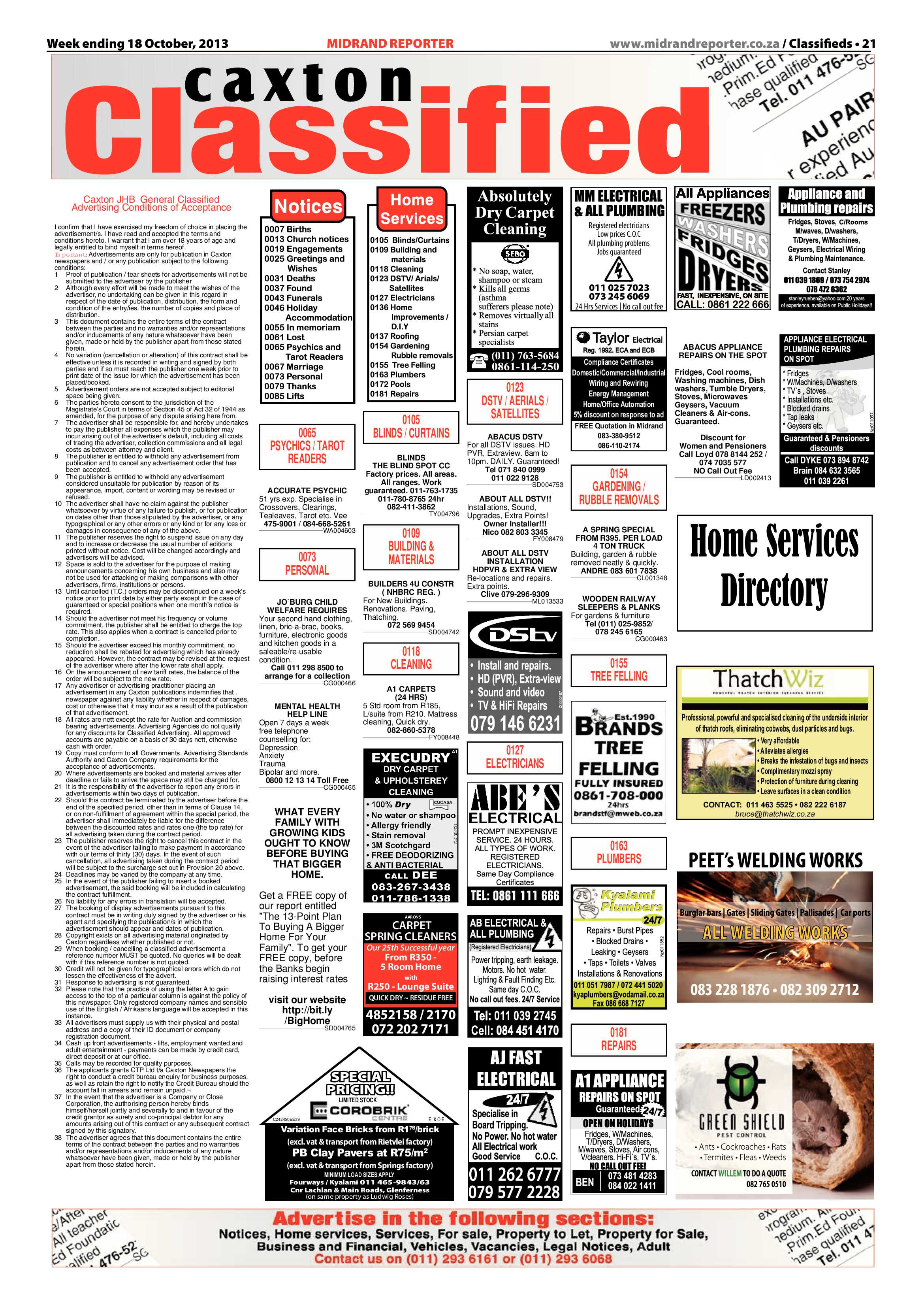 Midrand Reporter 18 October 2013 page 21