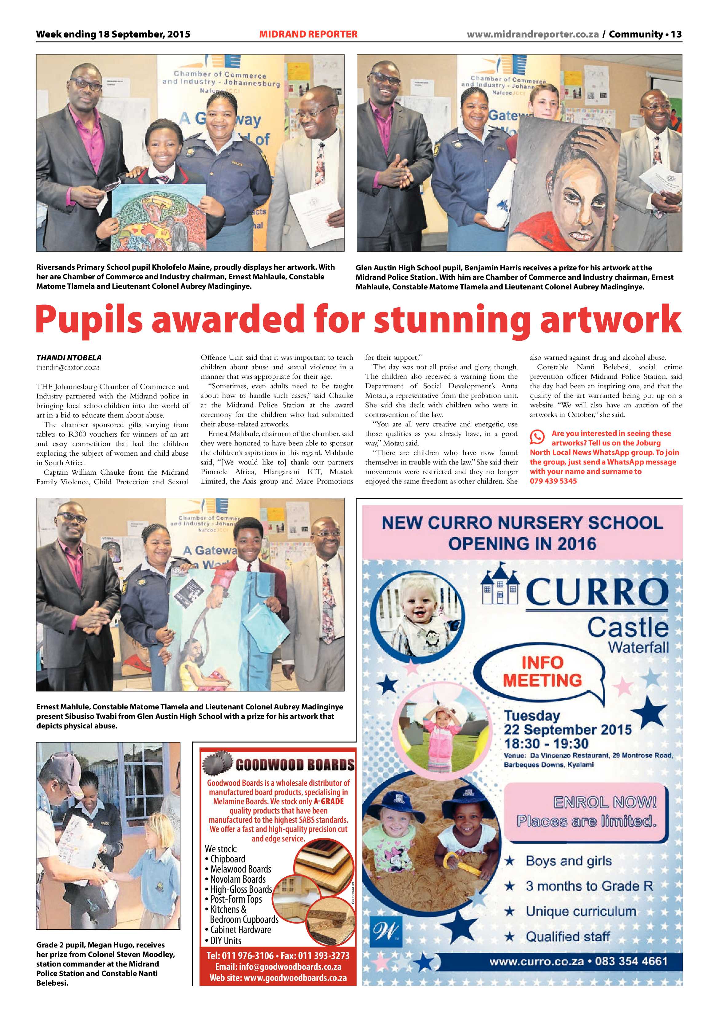 Midrand Reporter 18 September 2015 page 13