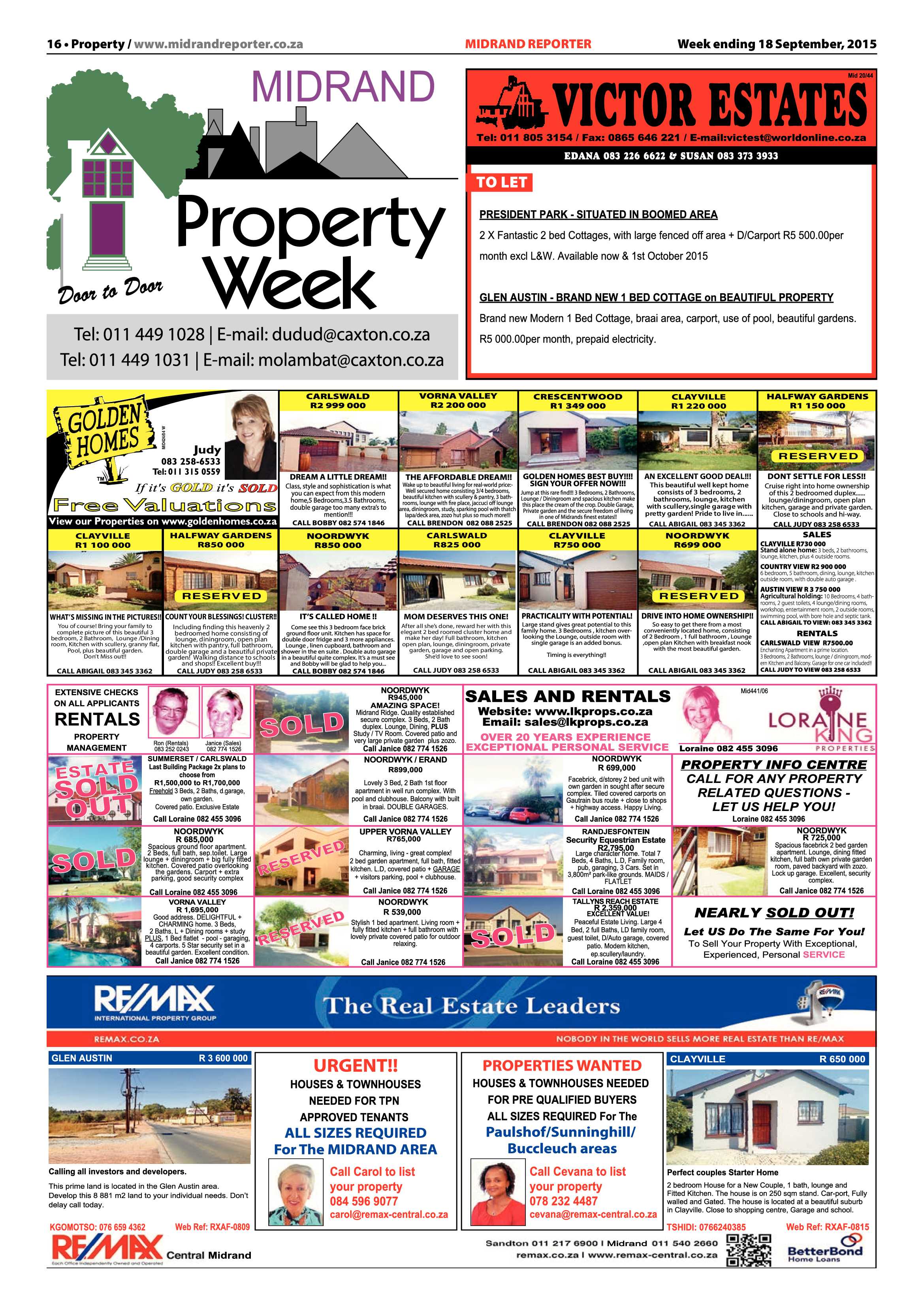 Midrand Reporter 18 September 2015 page 16