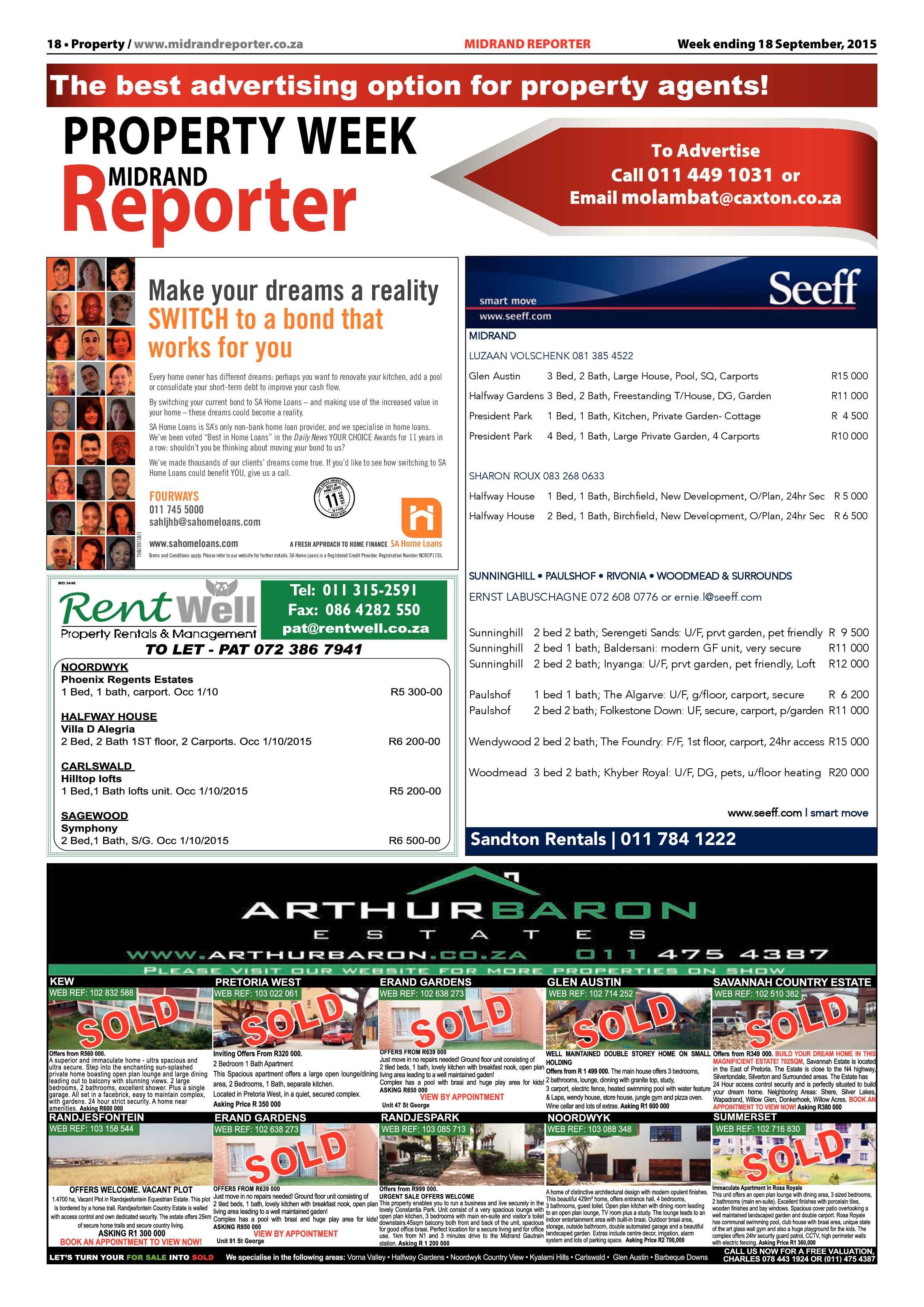 Midrand Reporter 18 September 2015 page 18