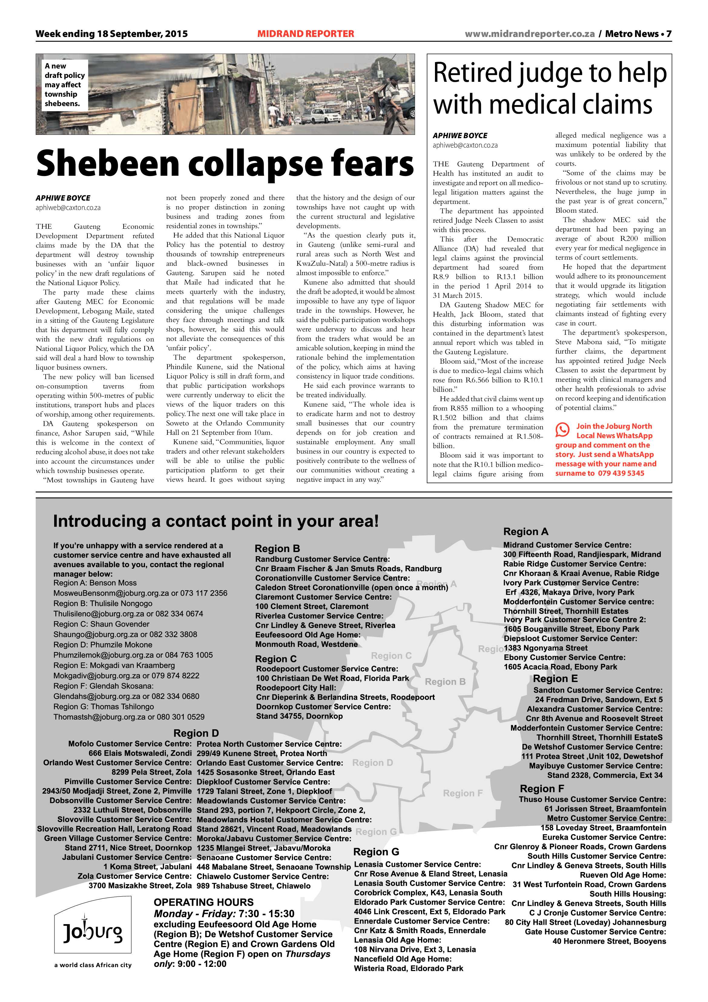 Midrand Reporter 18 September 2015 page 7