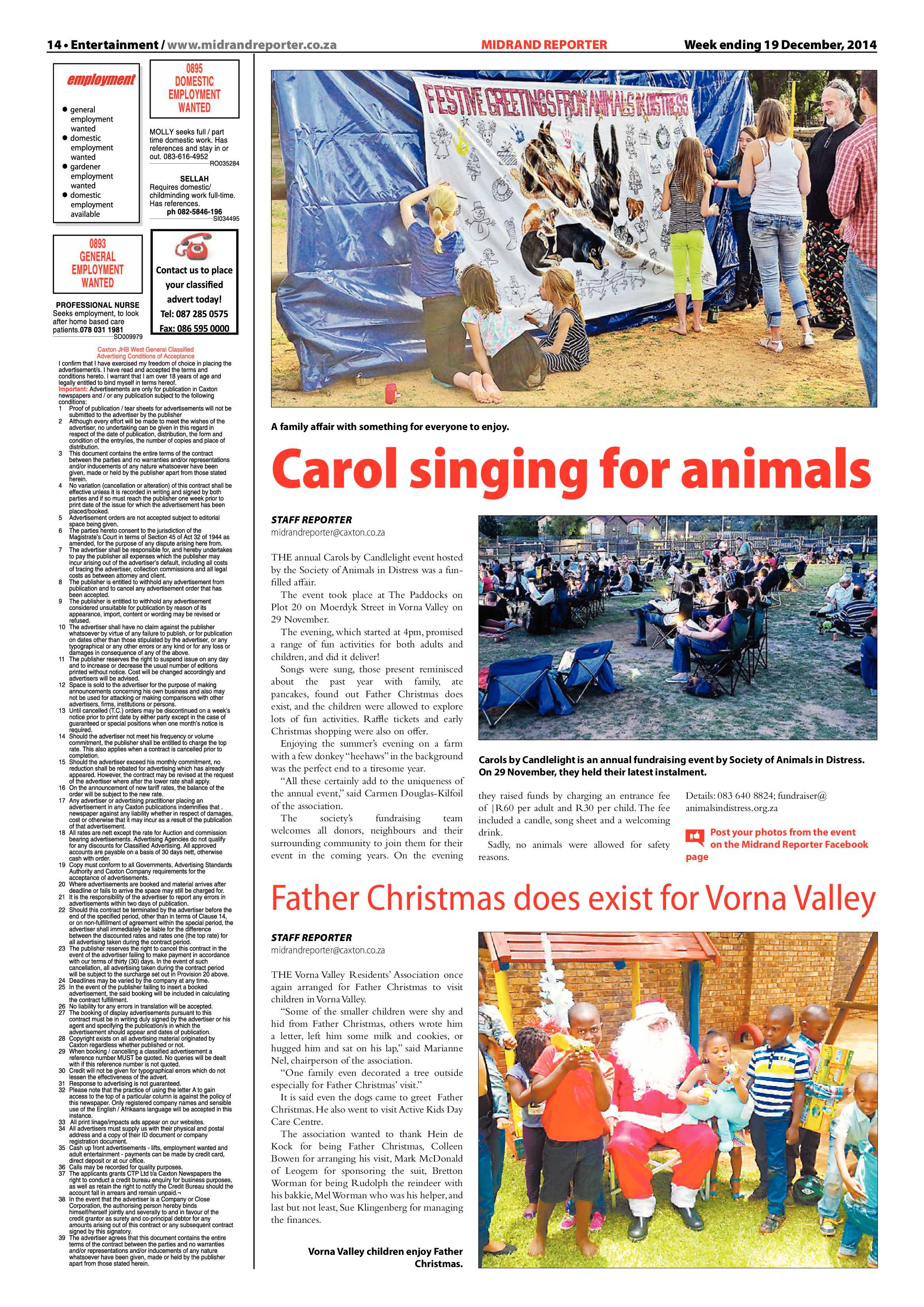 Midrand Reporter 19 December 2014 page 14