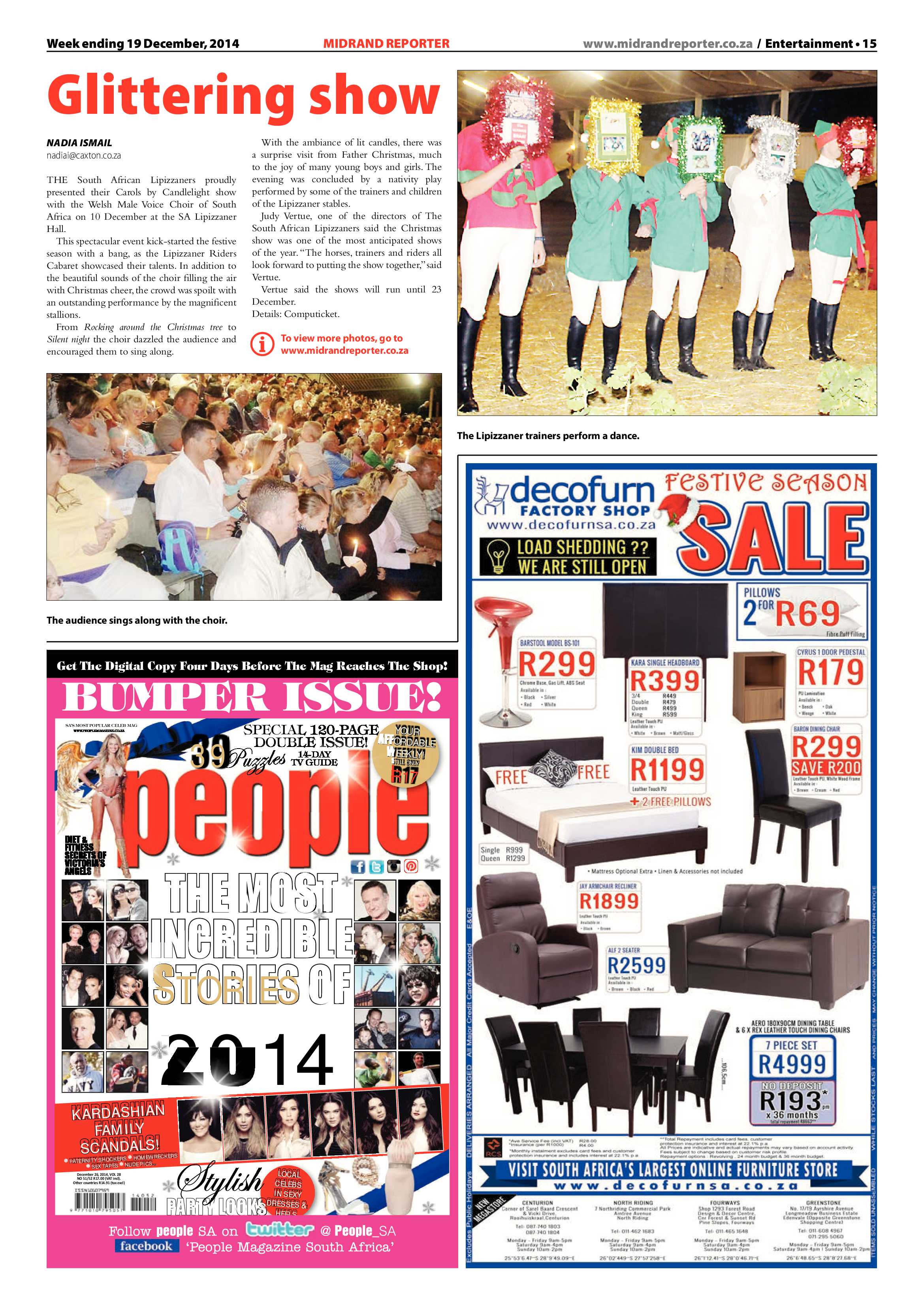 Midrand Reporter 19 December 2014 page 15
