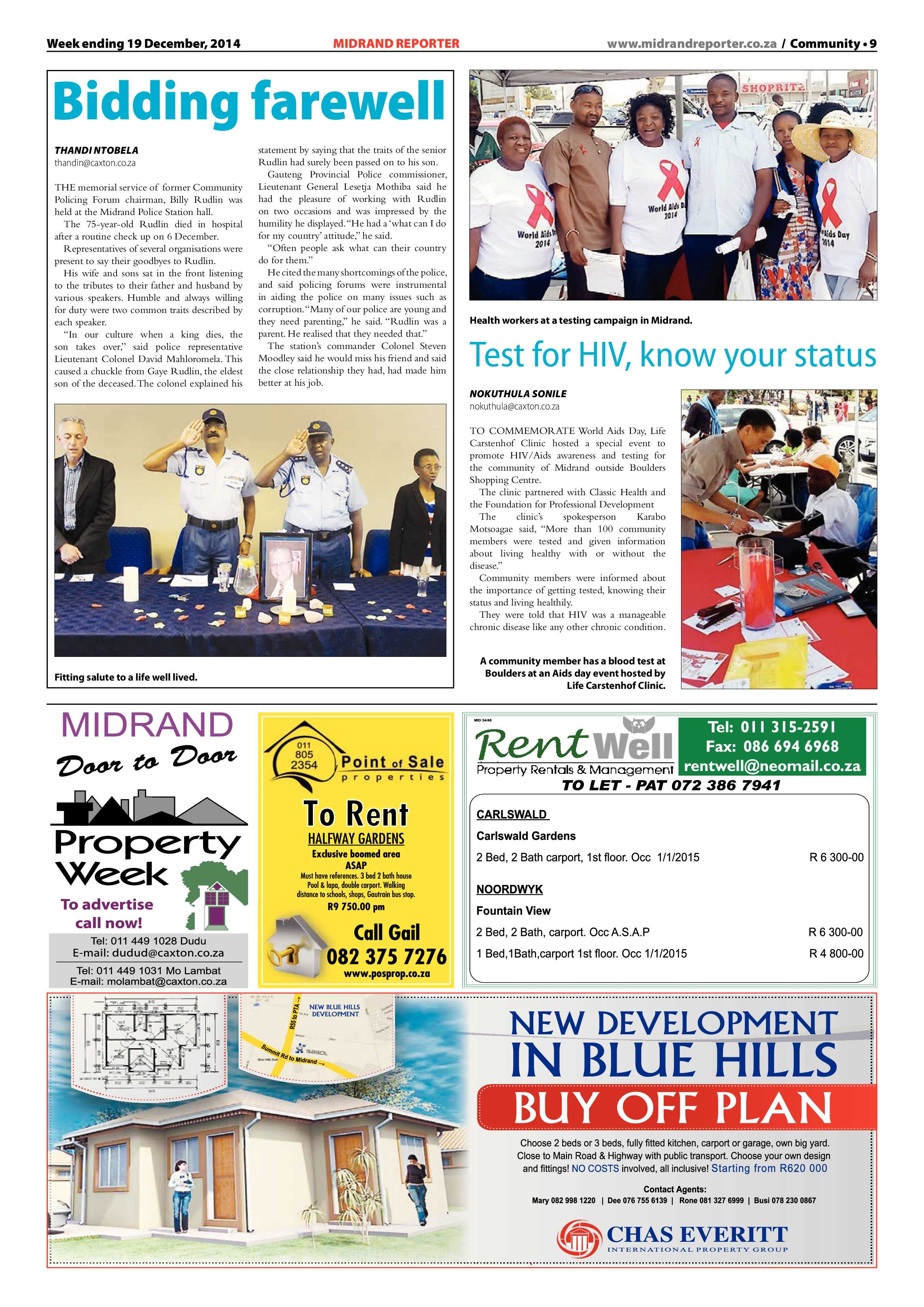 Midrand Reporter 19 December 2014 page 9