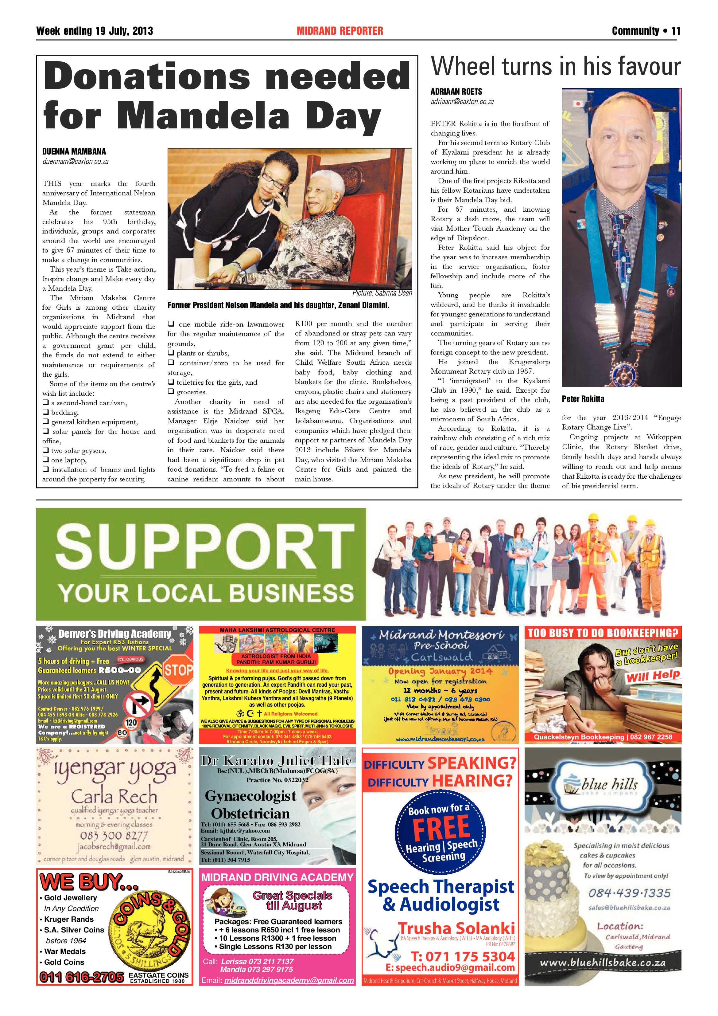 Midrand Reporter 19 July 2013 page 11