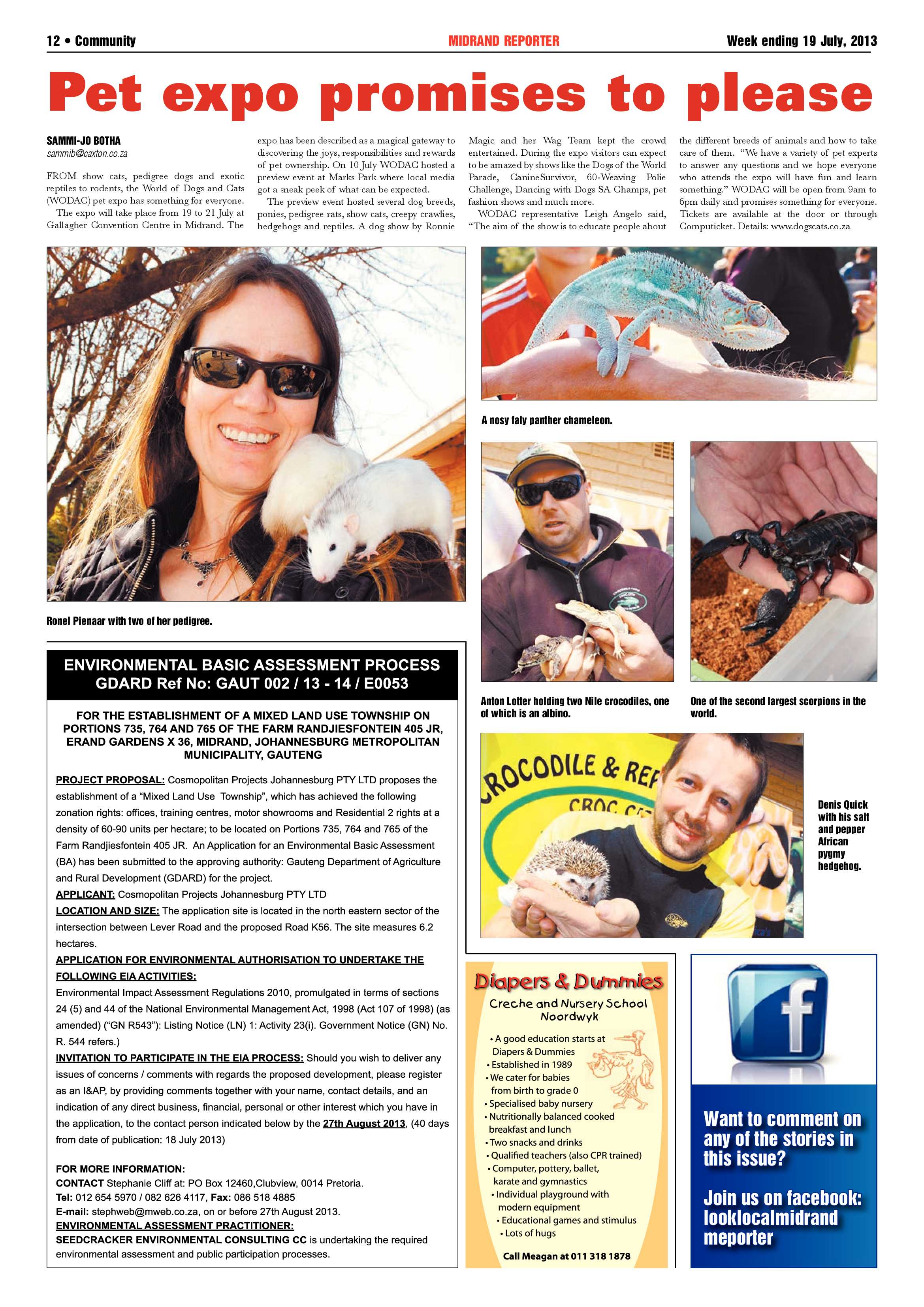 Midrand Reporter 19 July 2013 page 12