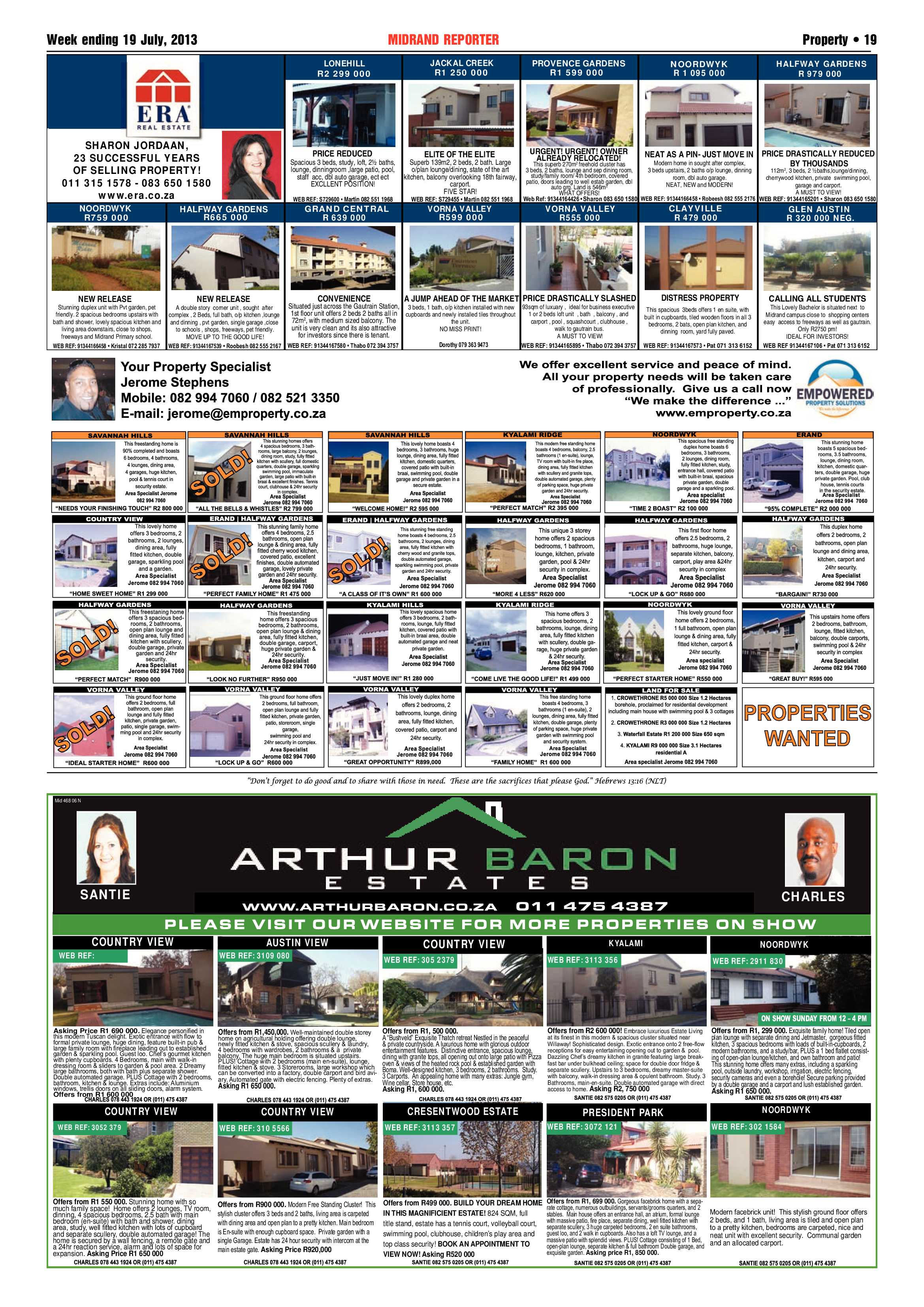 Midrand Reporter 19 July 2013 page 19