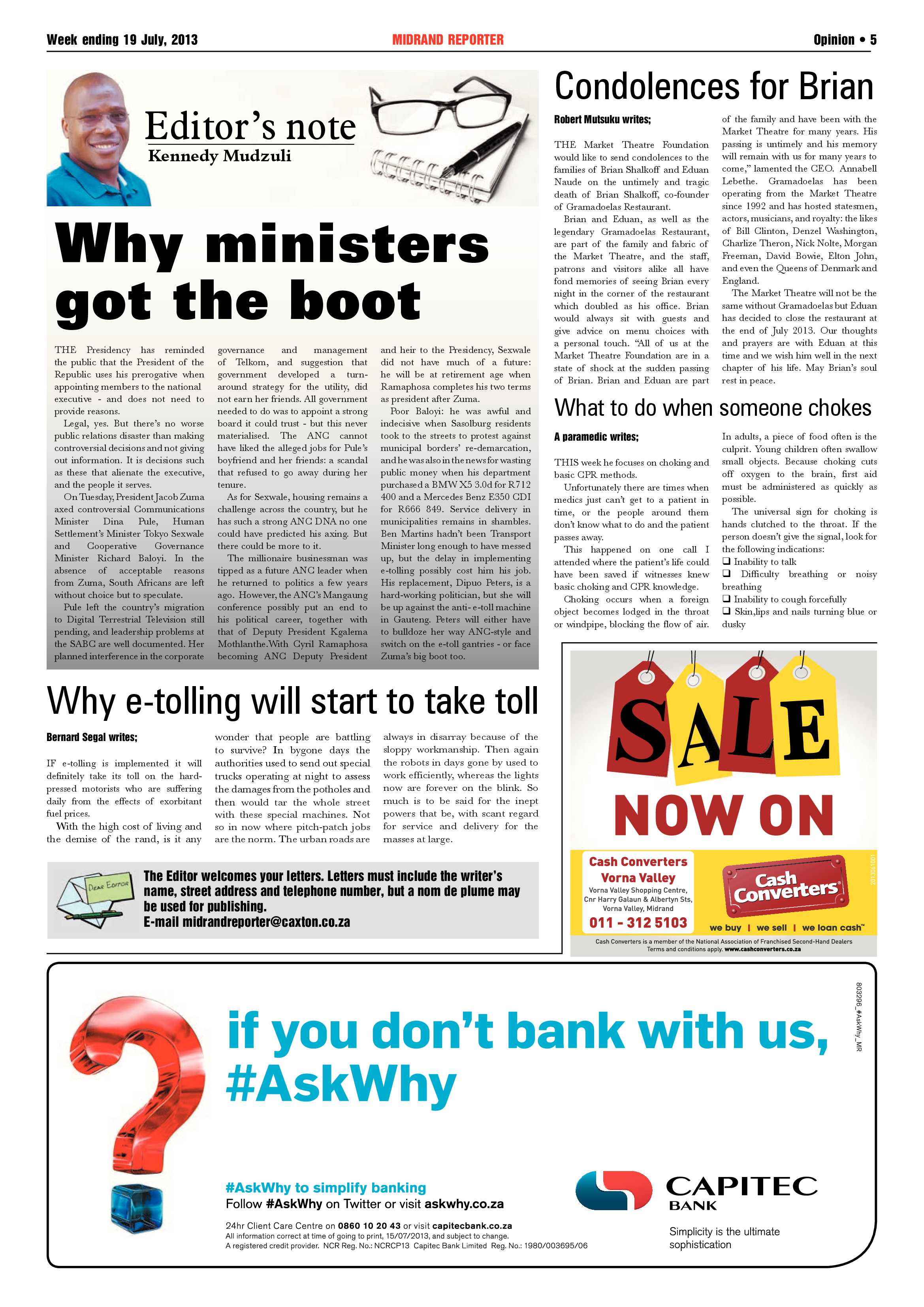 Midrand Reporter 19 July 2013 page 5