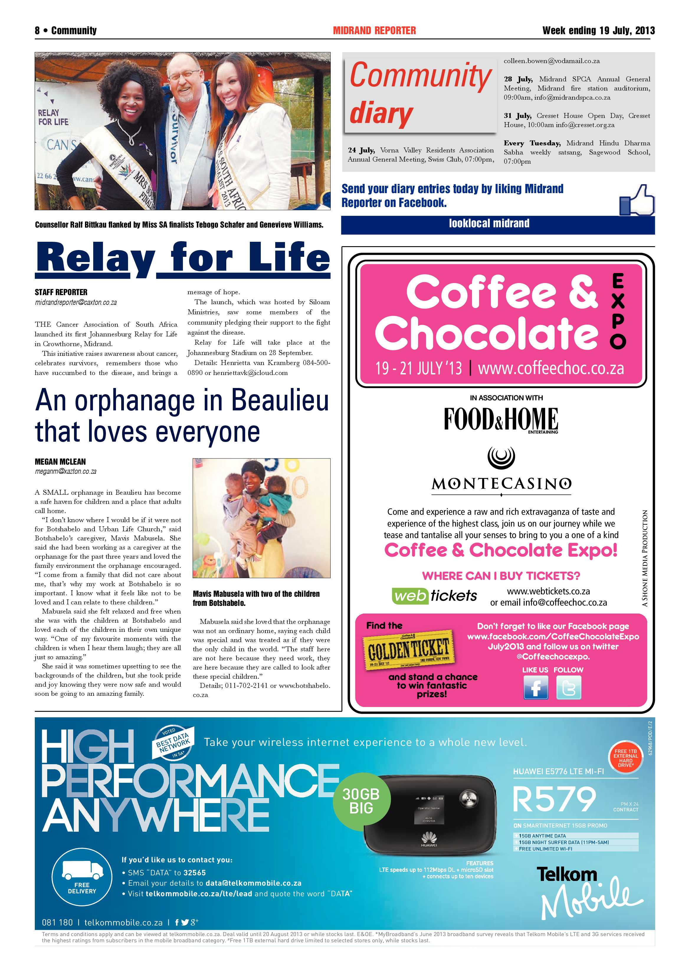 Midrand Reporter 19 July 2013 page 8