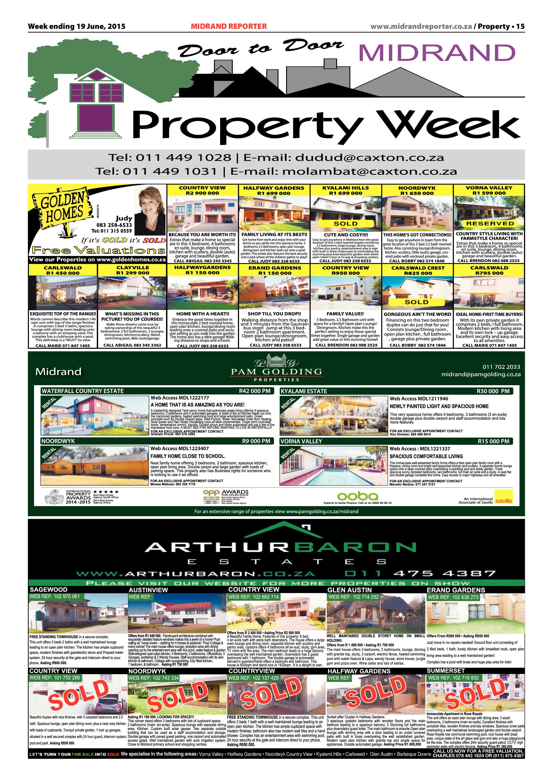 Midrand Reporter 19 June 2015 page 15