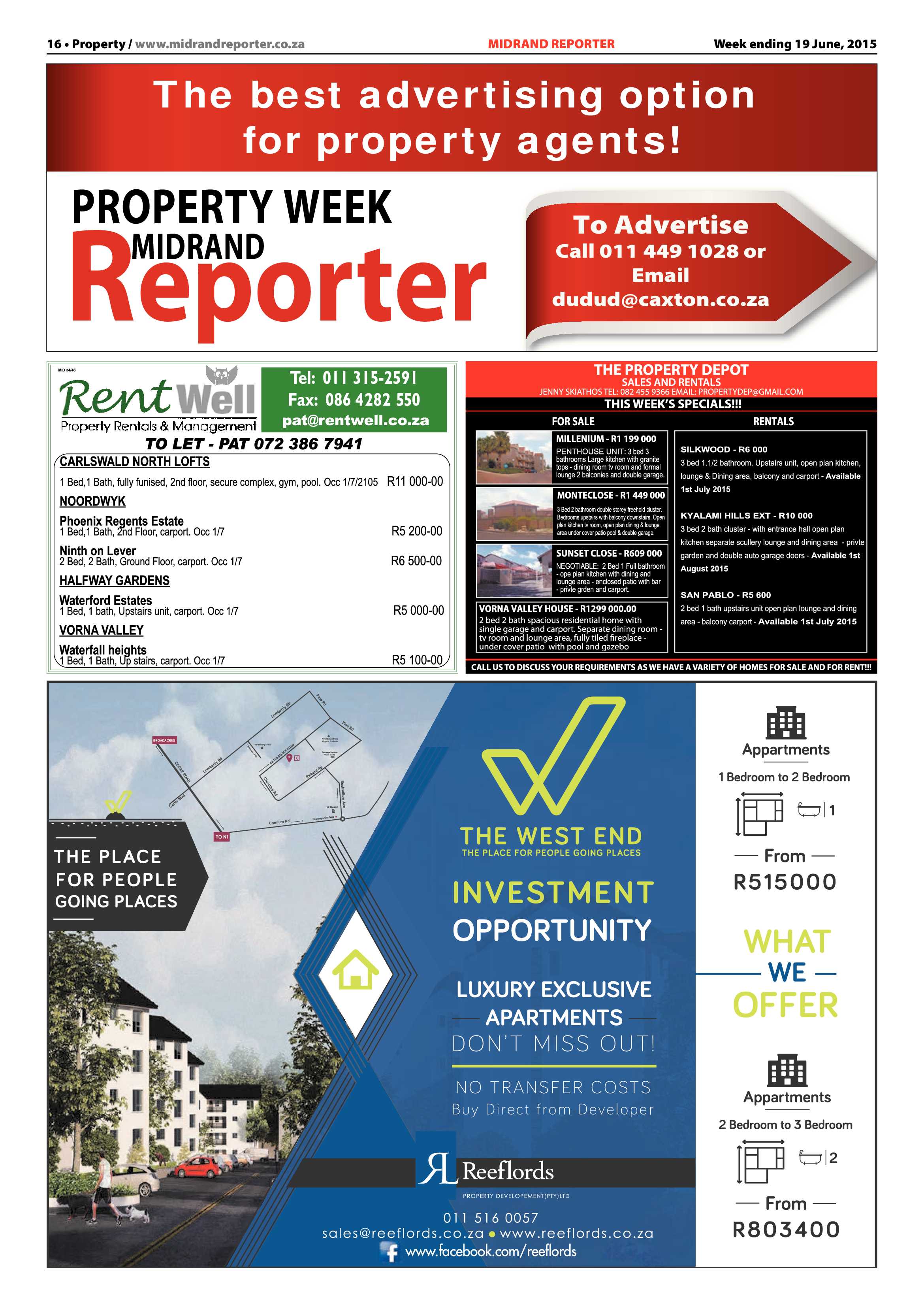 Midrand Reporter 19 June 2015 page 16