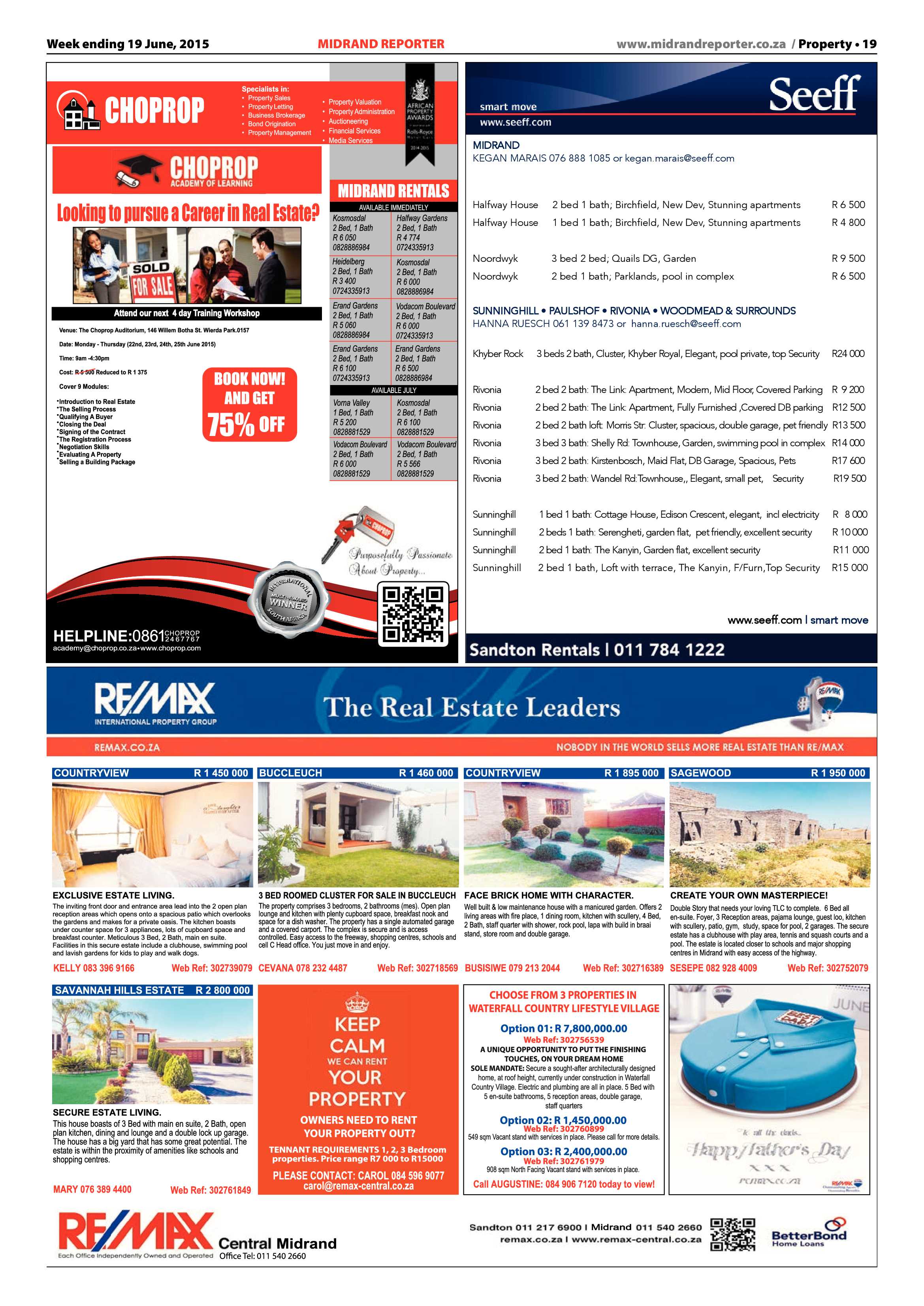 Midrand Reporter 19 June 2015 page 19