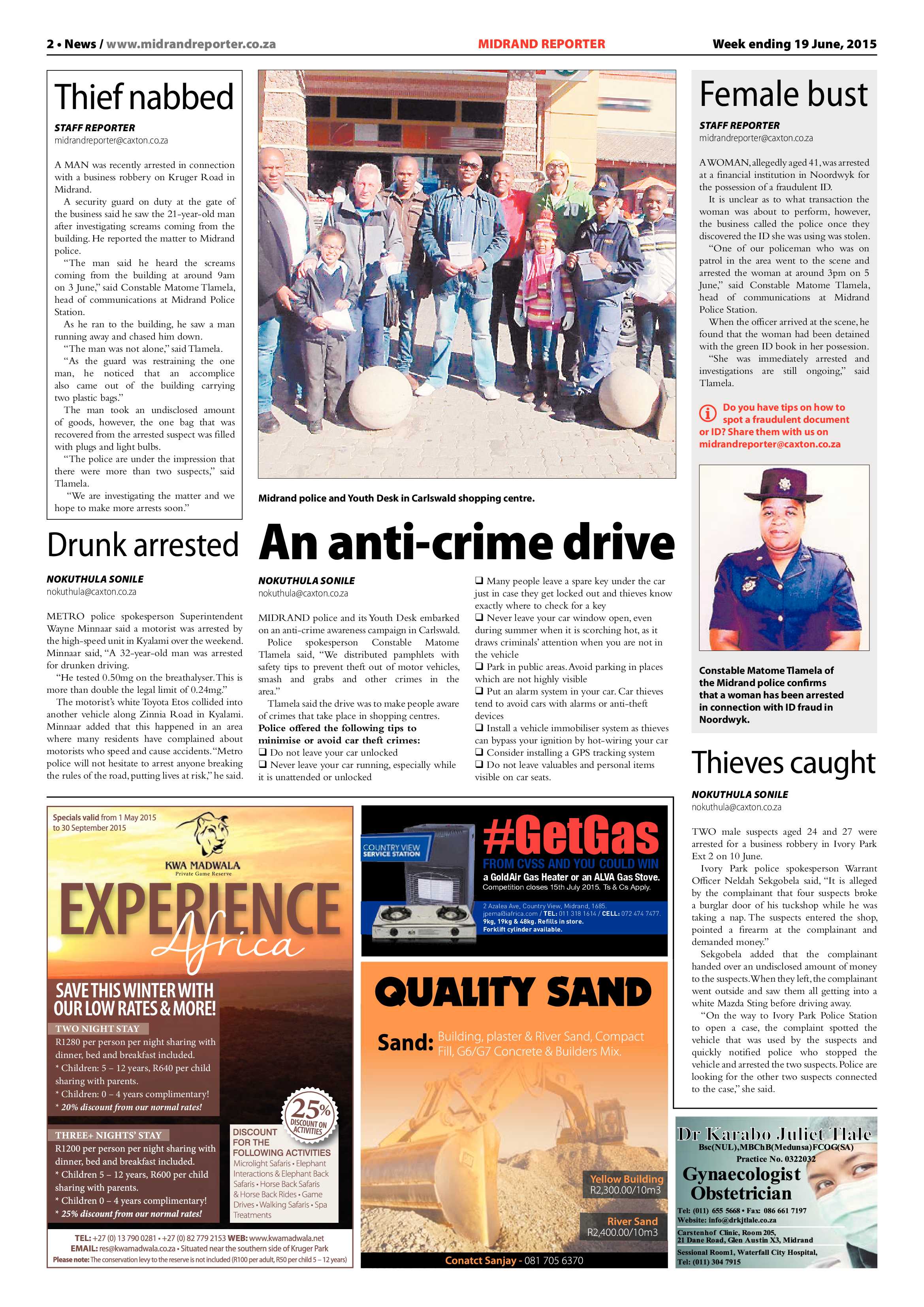 Midrand Reporter 19 June 2015 page 2