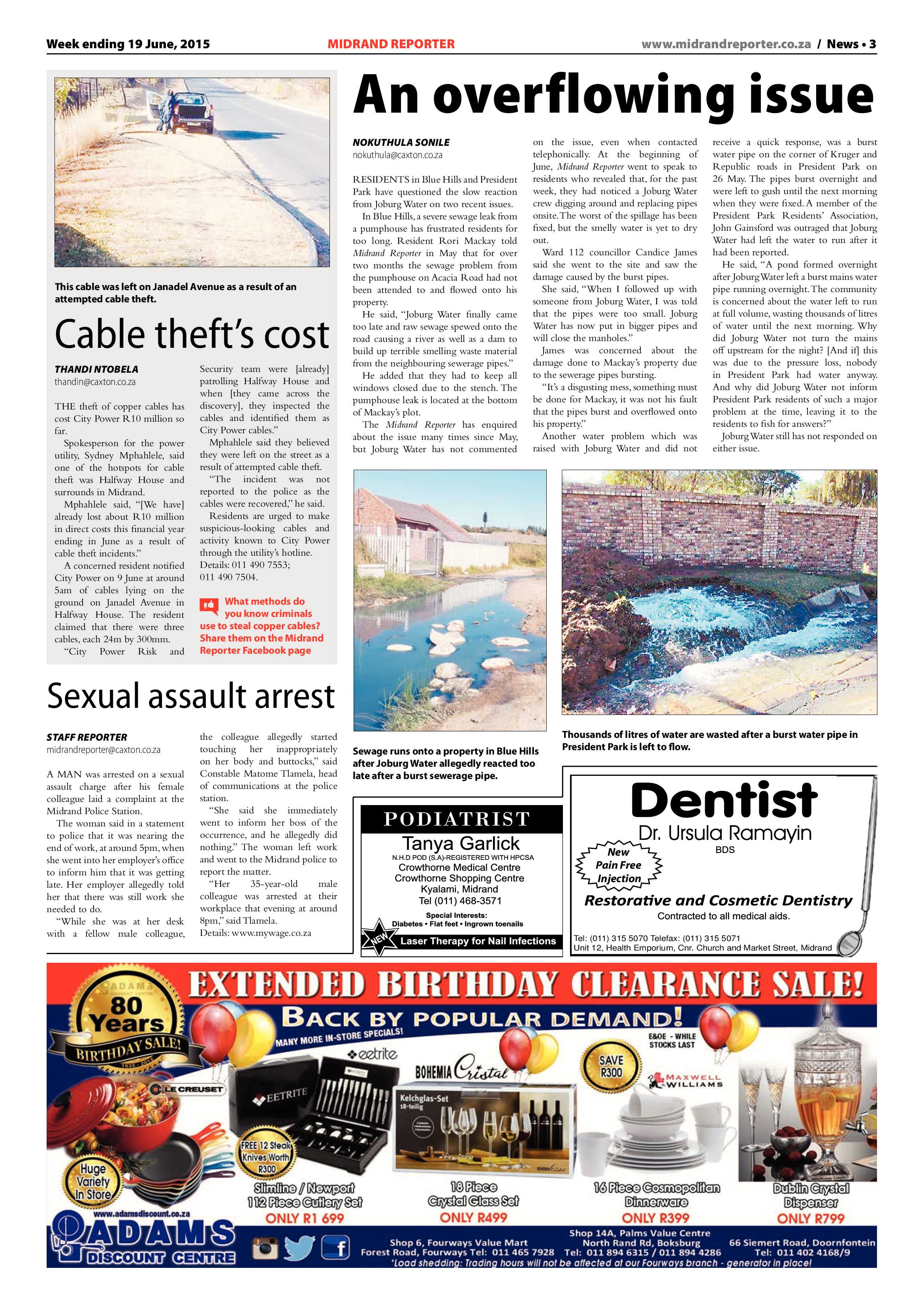 Midrand Reporter 19 June 2015 page 3