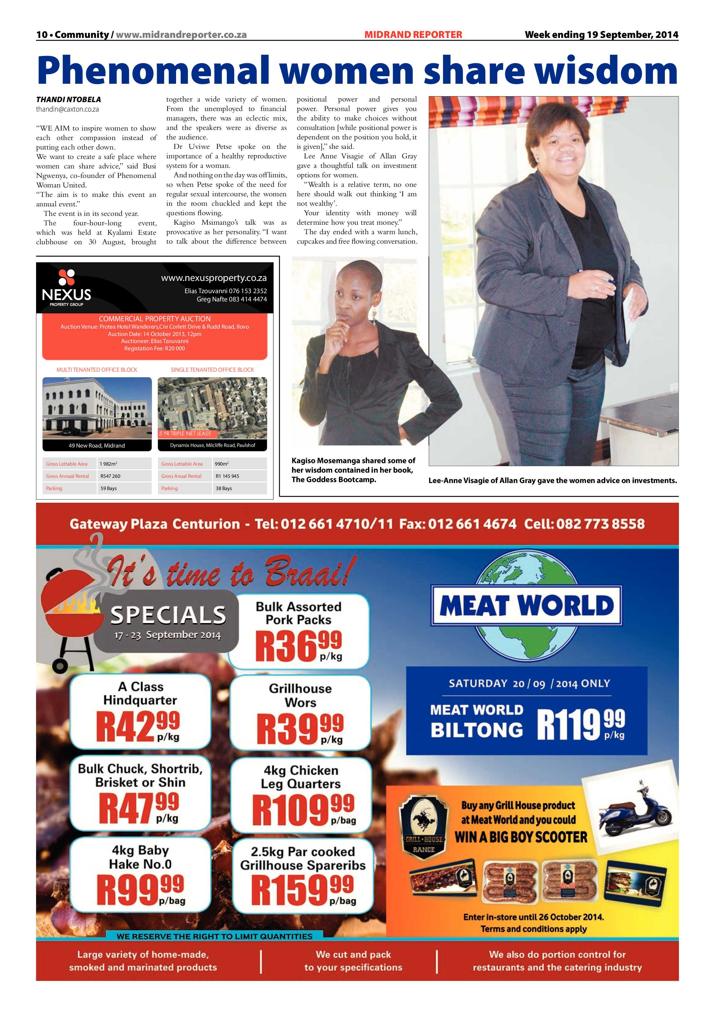 Midrand Reporter 19 September 2014 page 10
