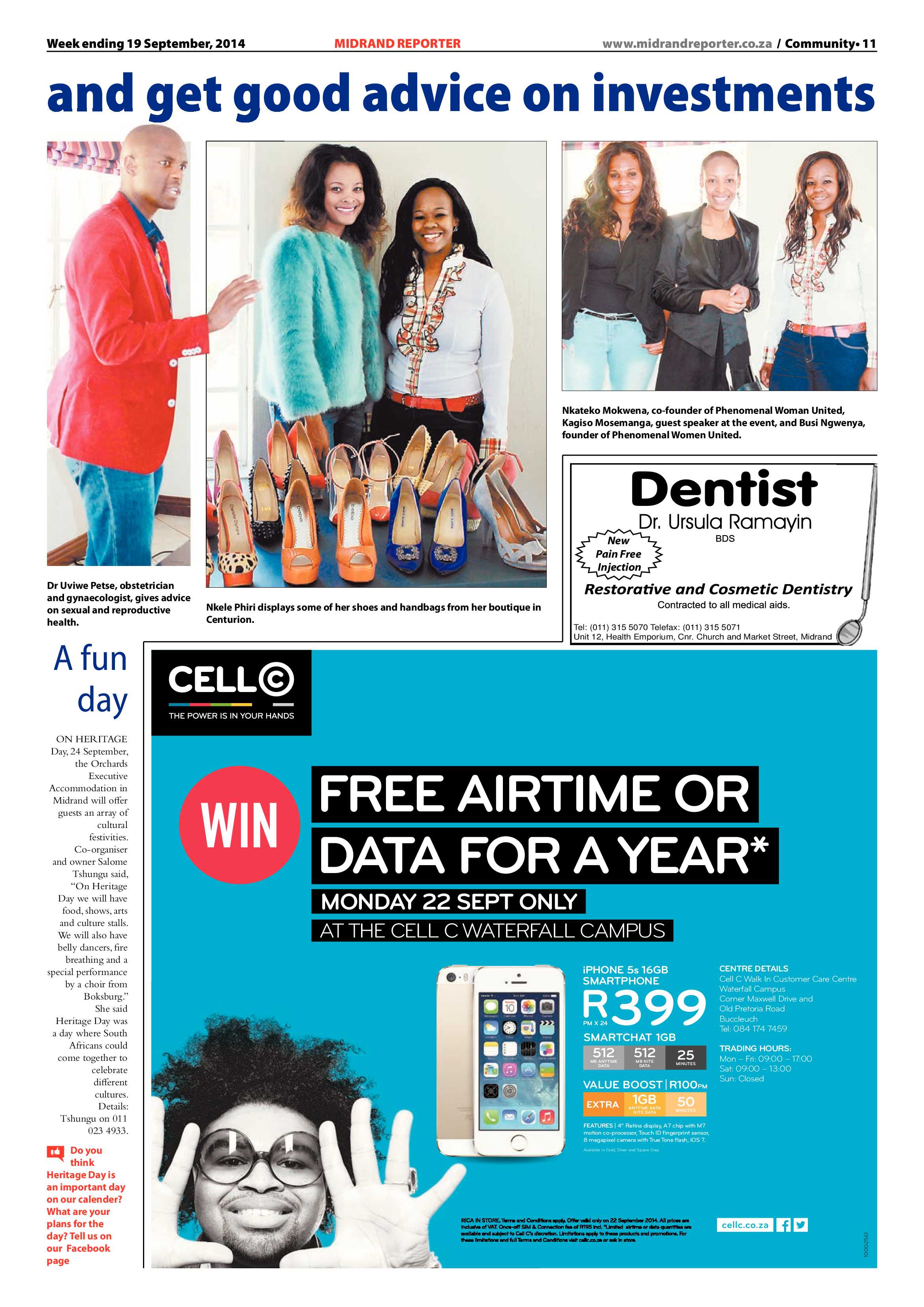 Midrand Reporter 19 September 2014 page 11