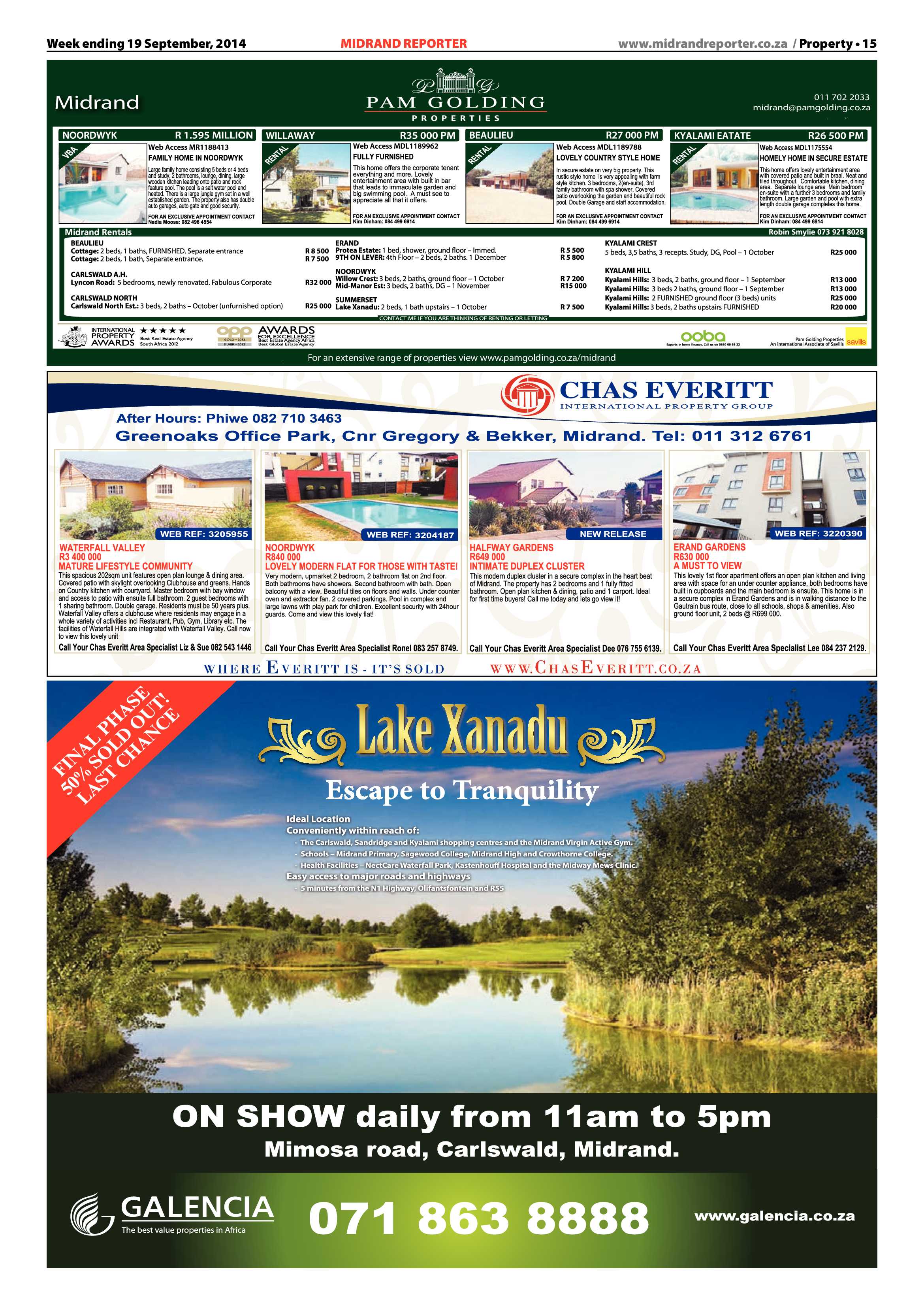 Midrand Reporter 19 September 2014 page 15
