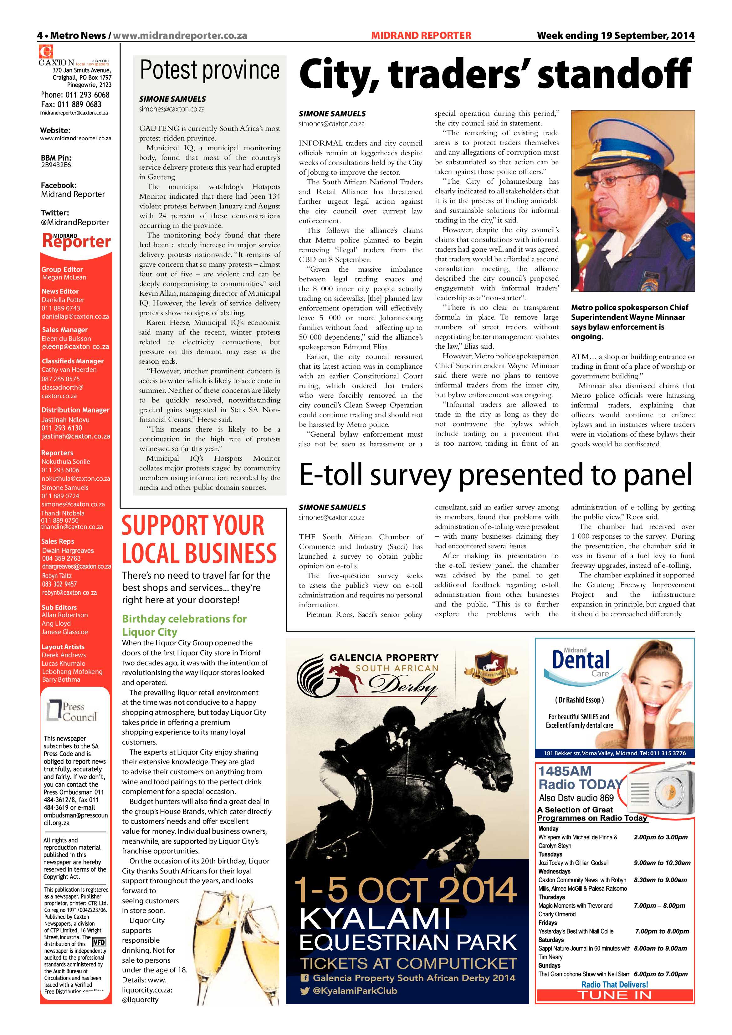 Midrand Reporter 19 September 2014 page 4