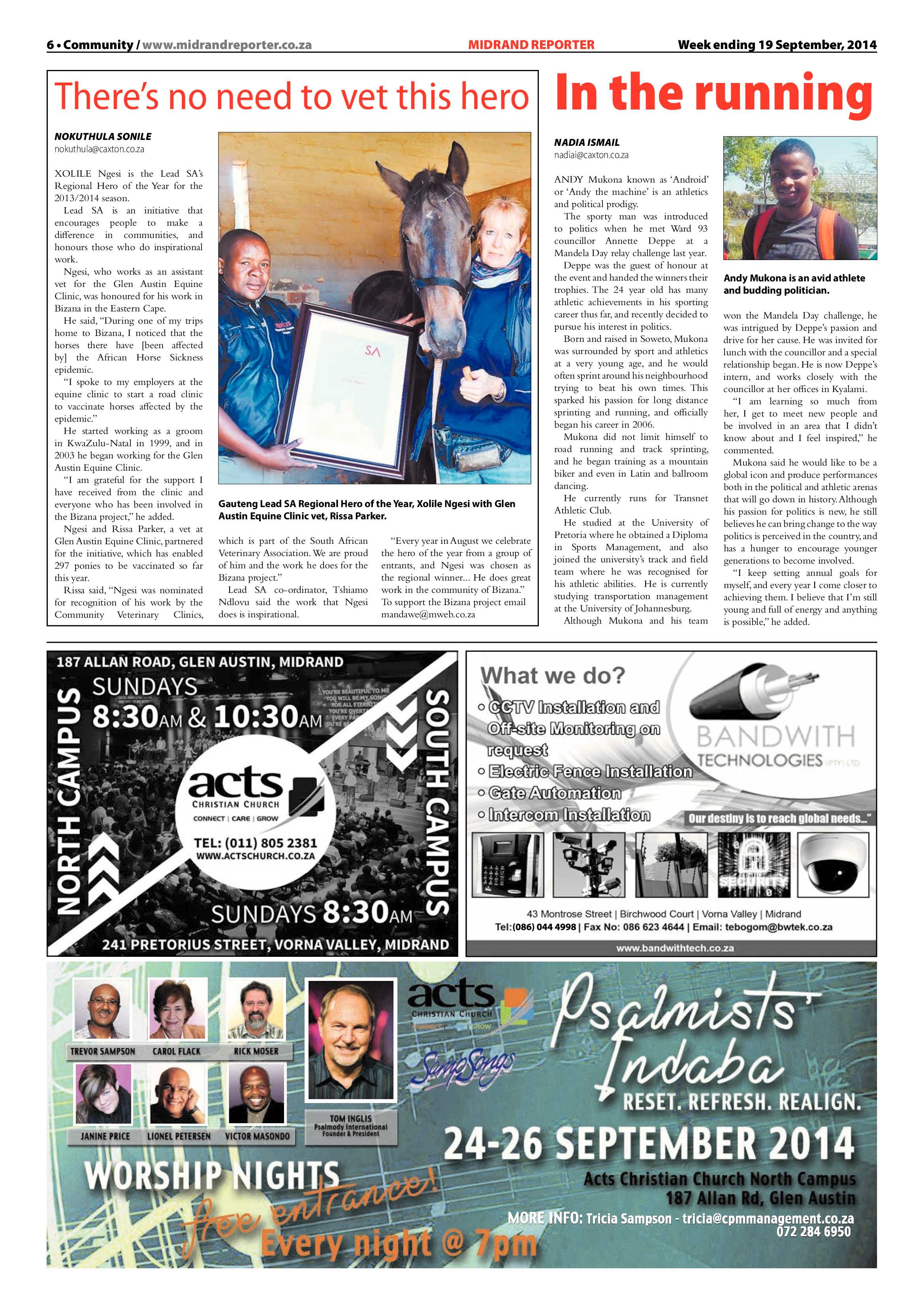 Midrand Reporter 19 September 2014 page 6