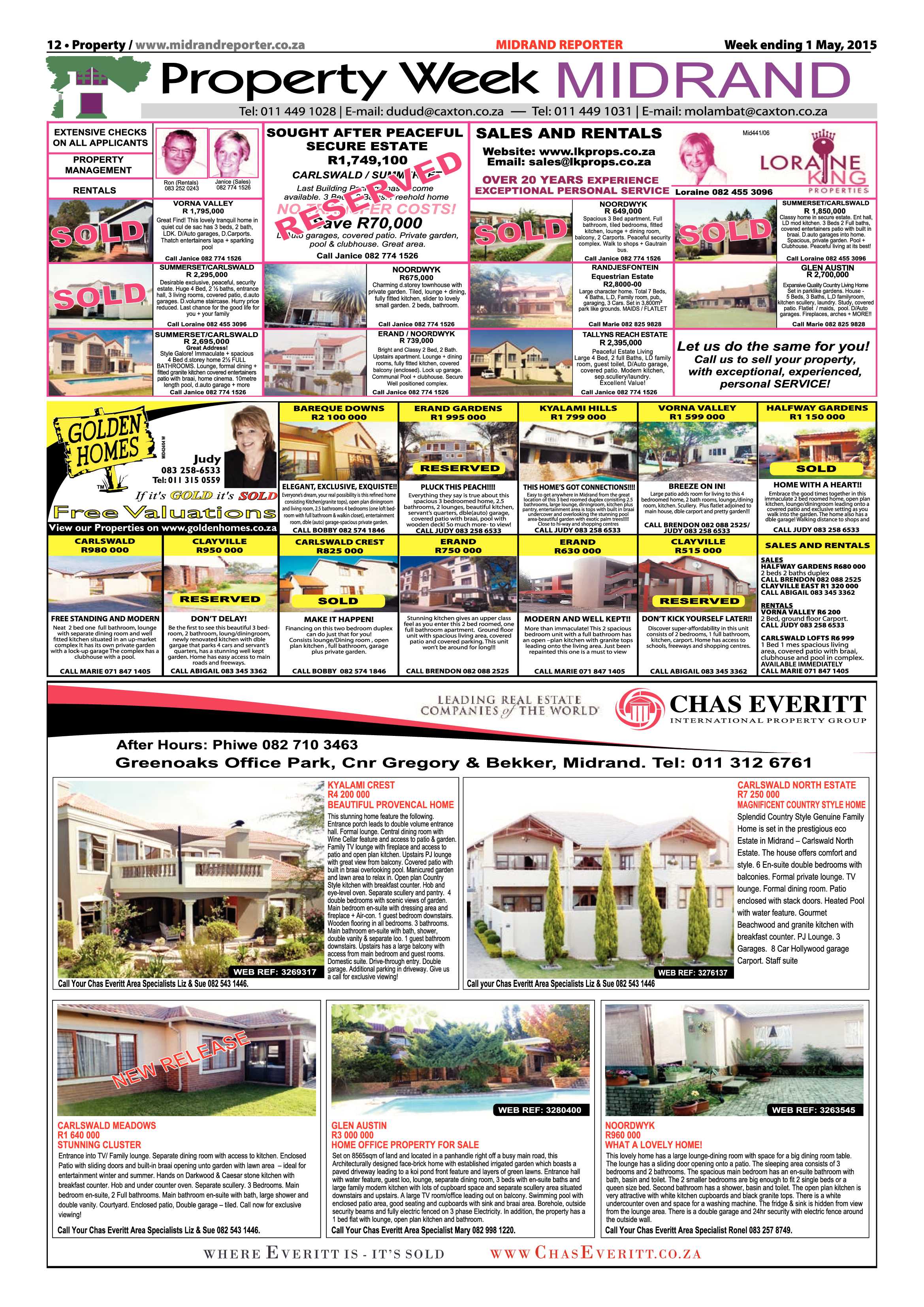Midrand Reporter 1 May 2015 page 12