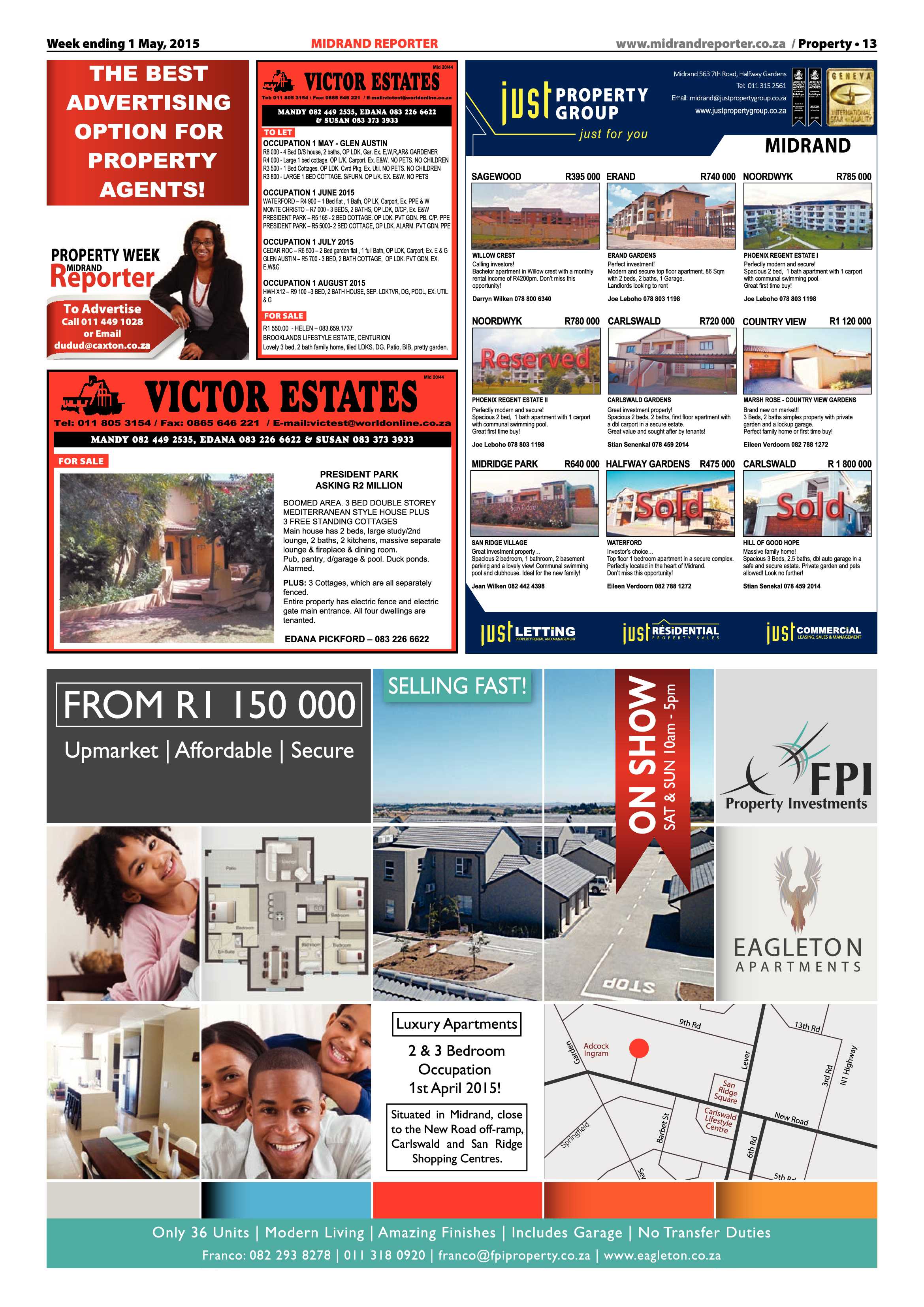 Midrand Reporter 1 May 2015 page 13