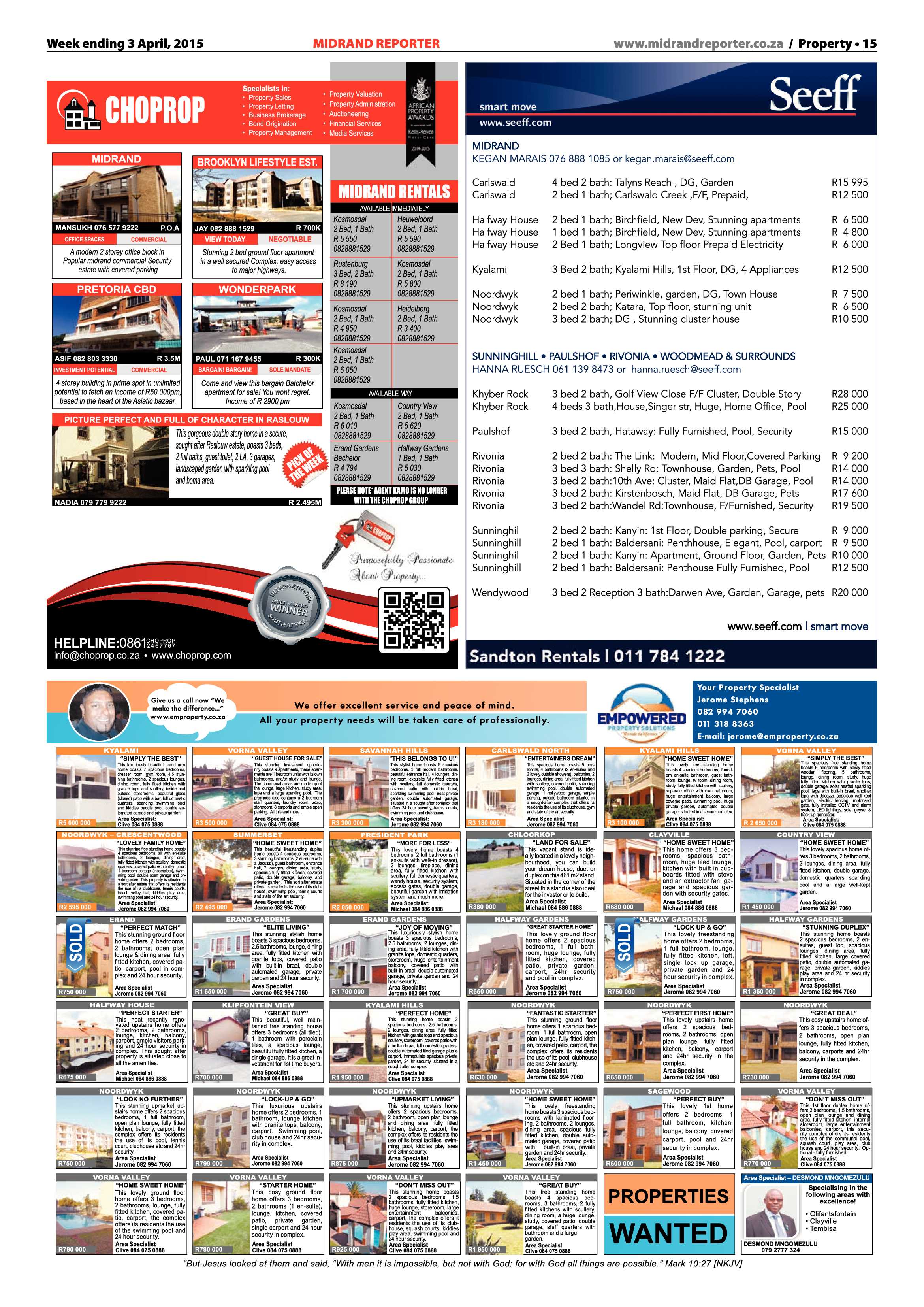 Midrand Reporter 1 May 2015 page 15