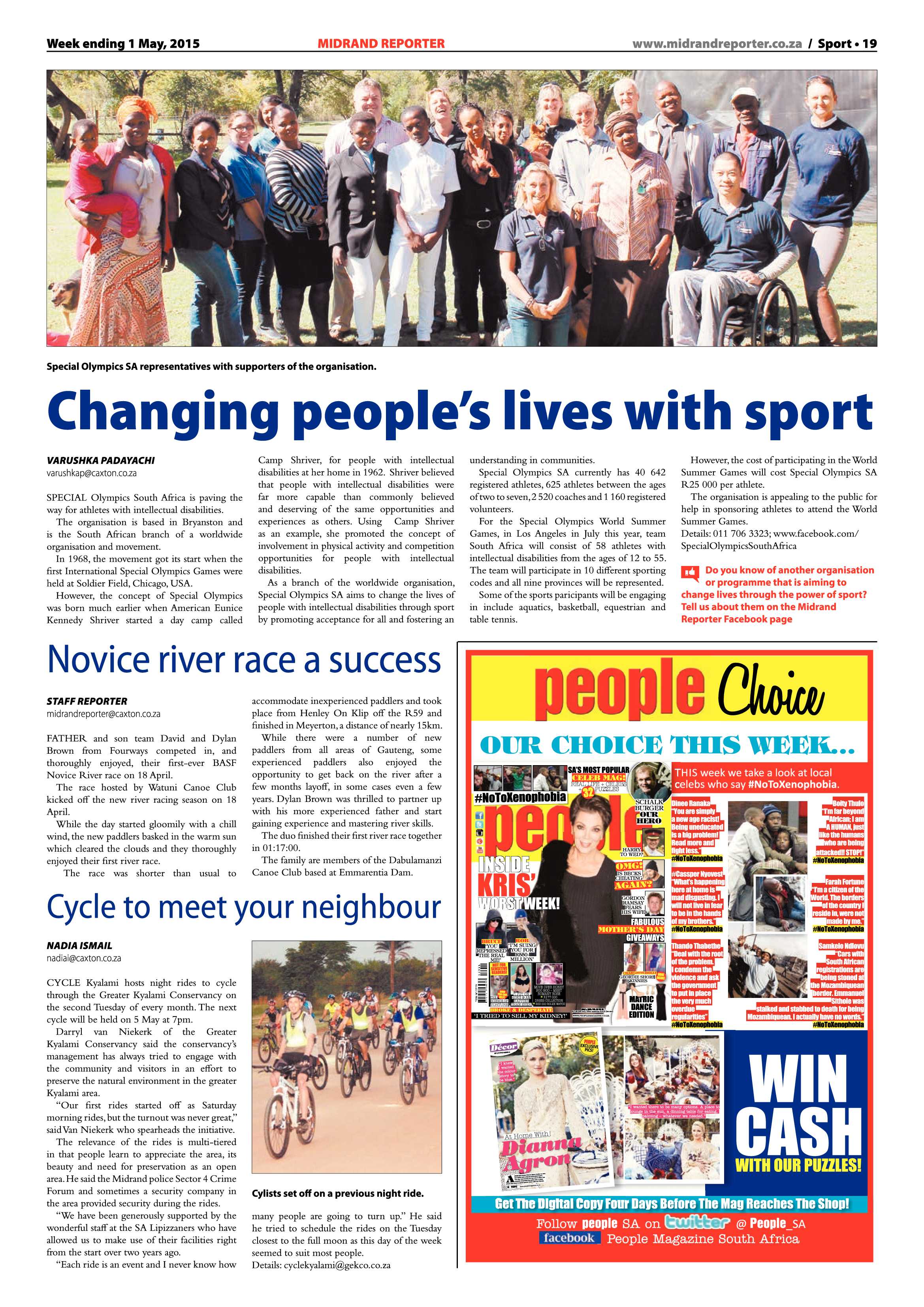 Midrand Reporter 1 May 2015 page 19