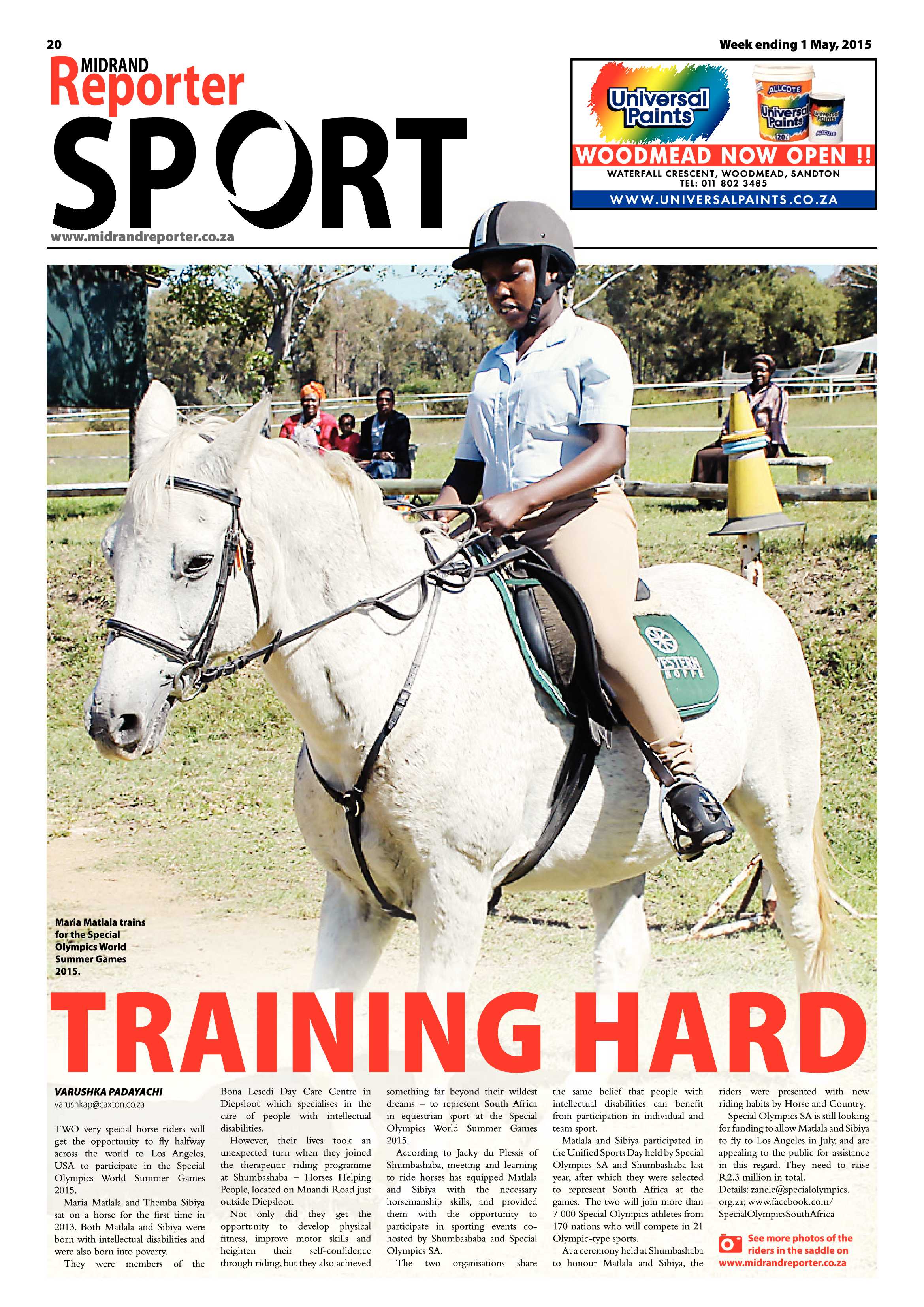 Midrand Reporter 1 May 2015 page 20