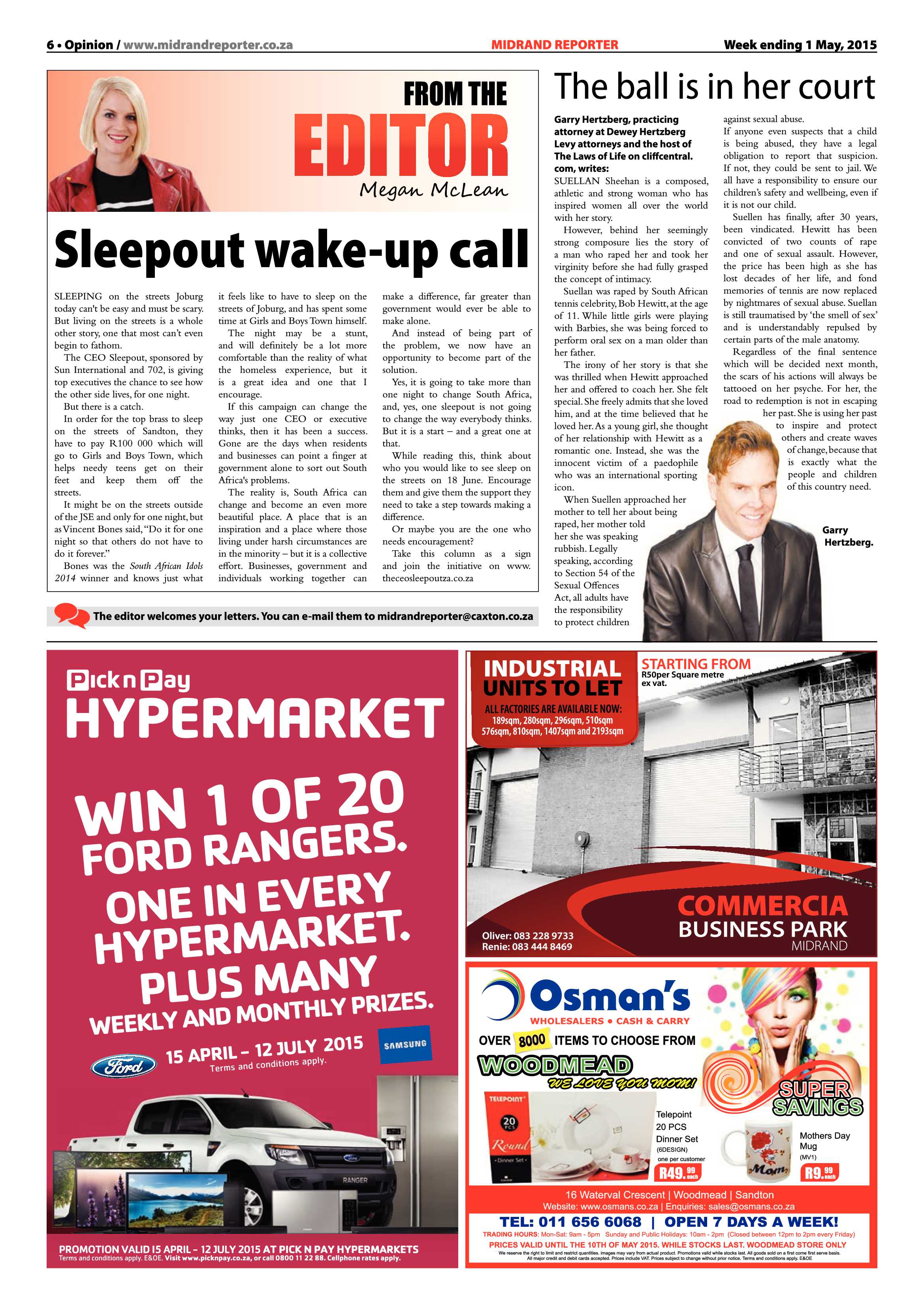 Midrand Reporter 1 May 2015 page 6