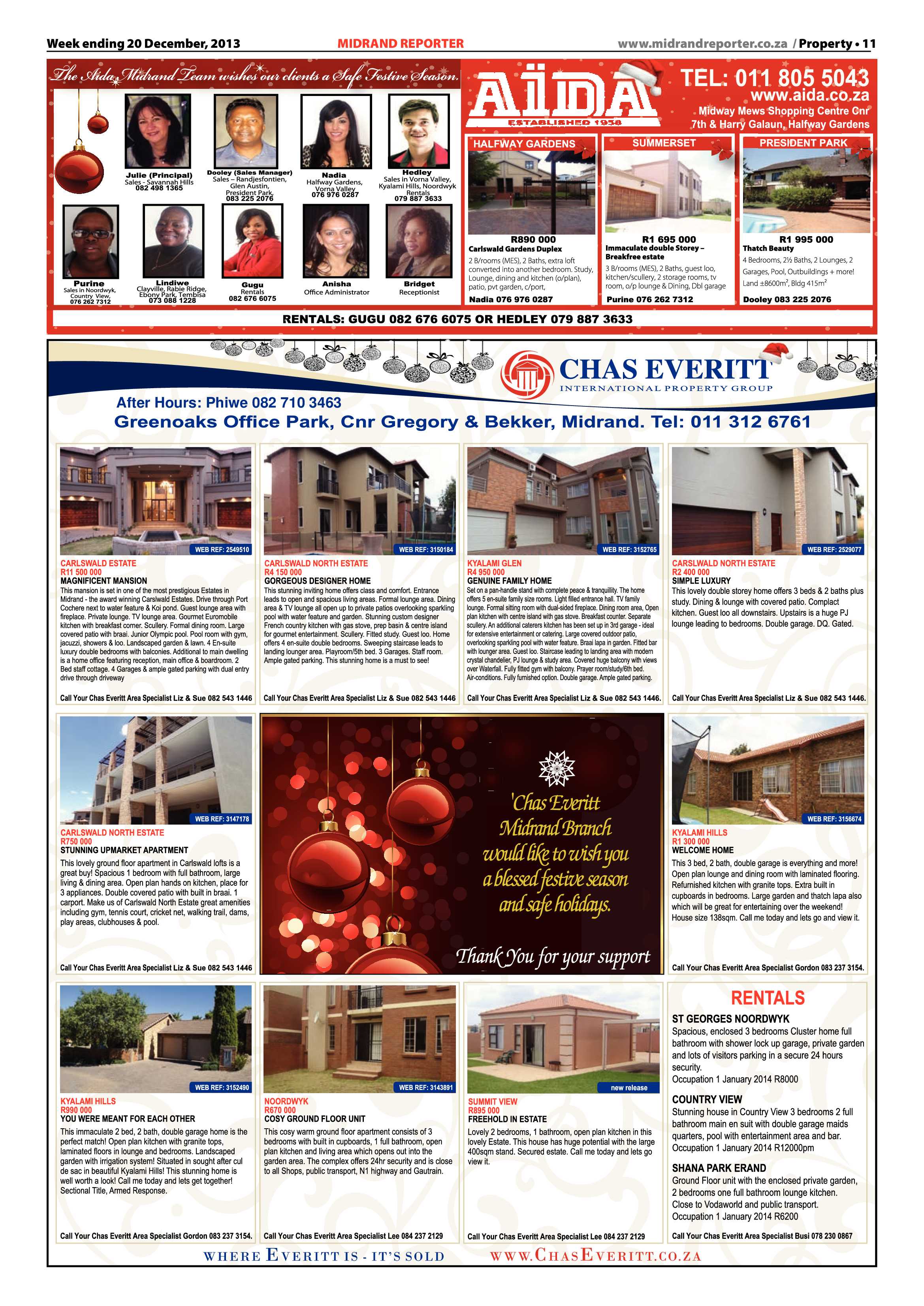 Midrand Reporter 20 December 2013 page 11