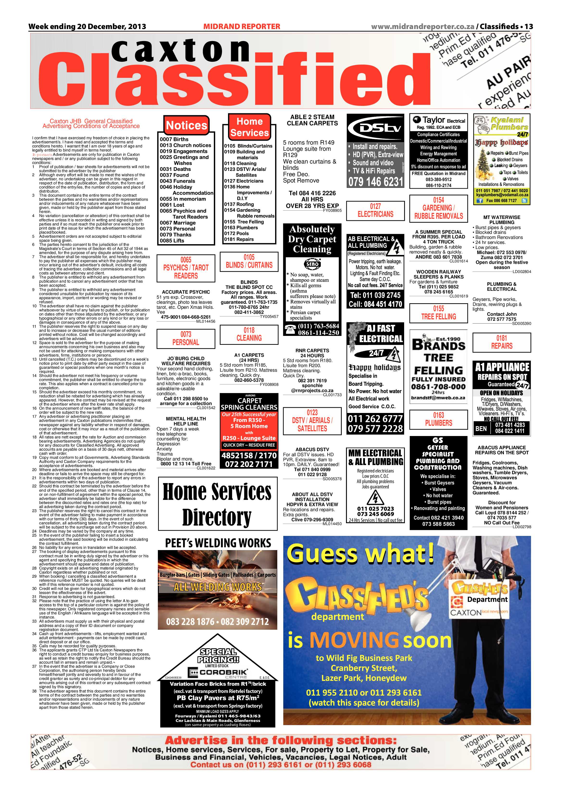 Midrand Reporter 20 December 2013 page 13